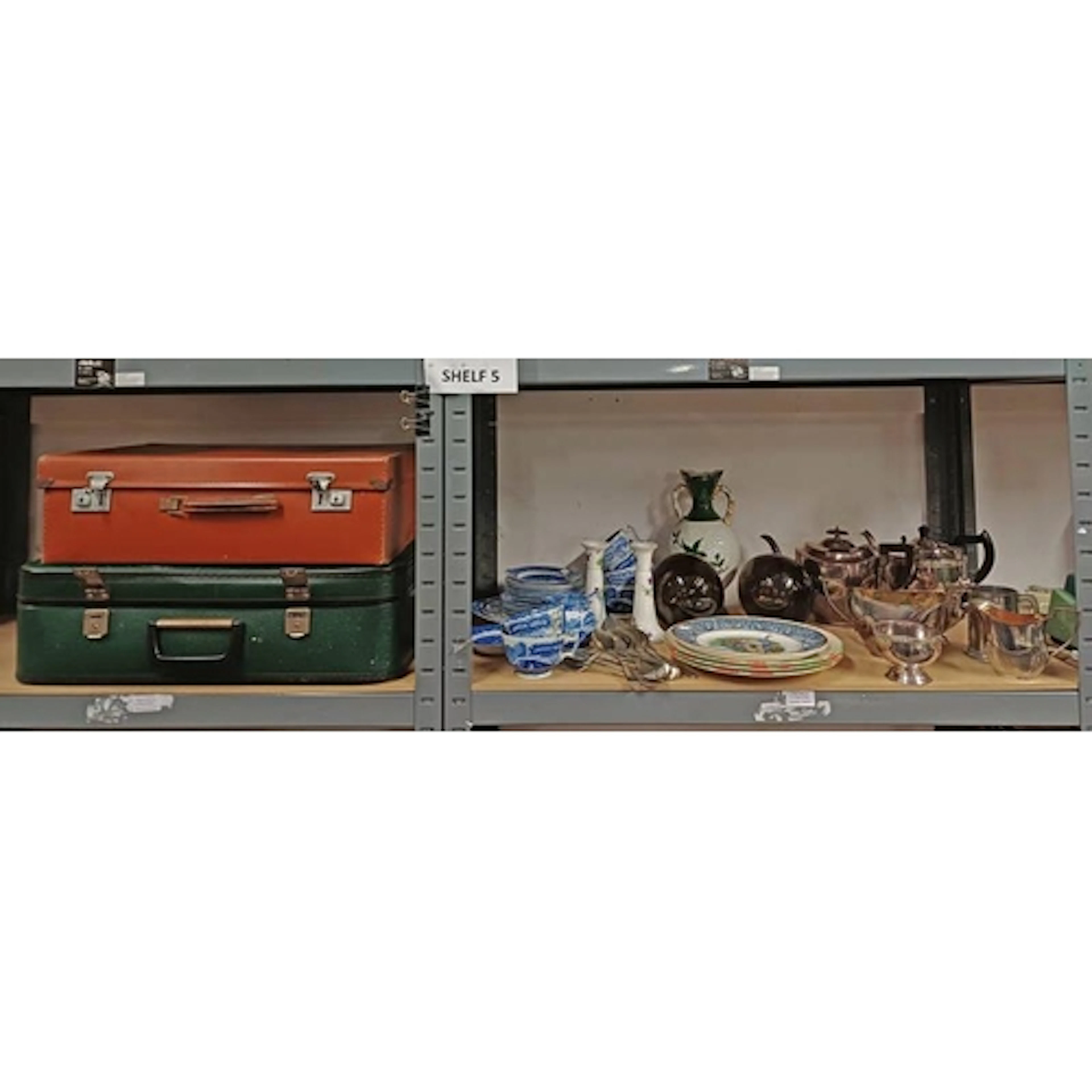 SELECTION OF VARIOUS ITEMS INCLUDING SILVER PLATED TEA WARE,...