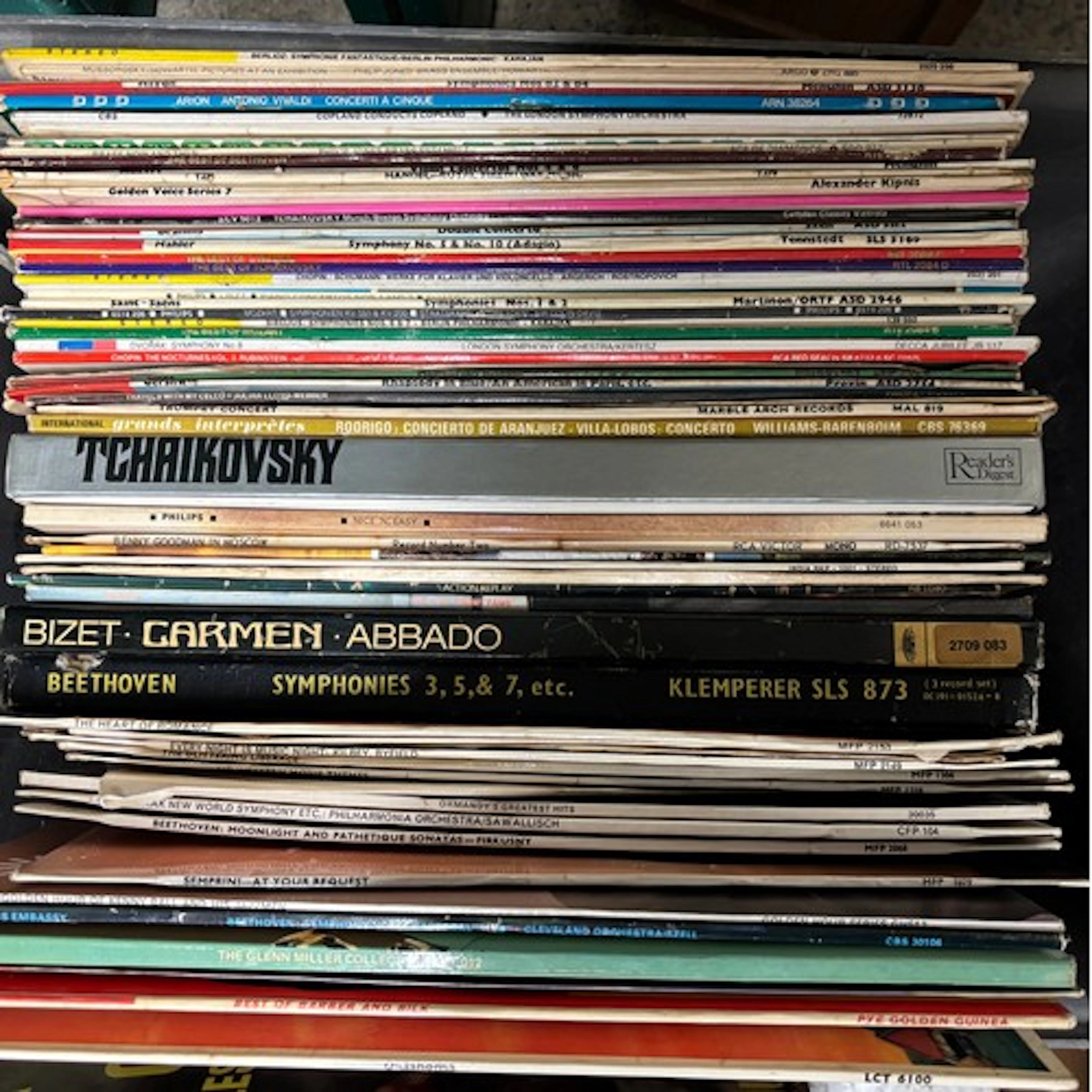 HUGE collection of vinyl - 5 BOXES (as found) mainly classic...
