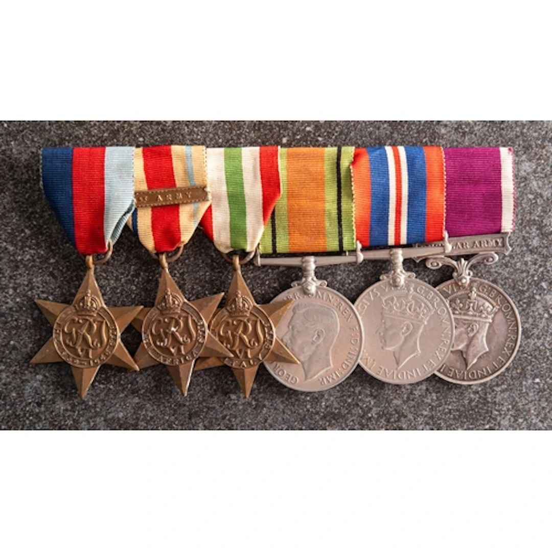 A WWII group of six to '1868029 W O CL 2 HA CLELLAND RE' 193...