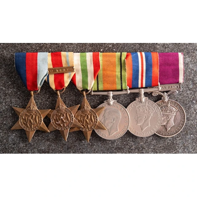 A WWII group of six to '1868029 W O CL 2 HA CLELLAND RE' 193...