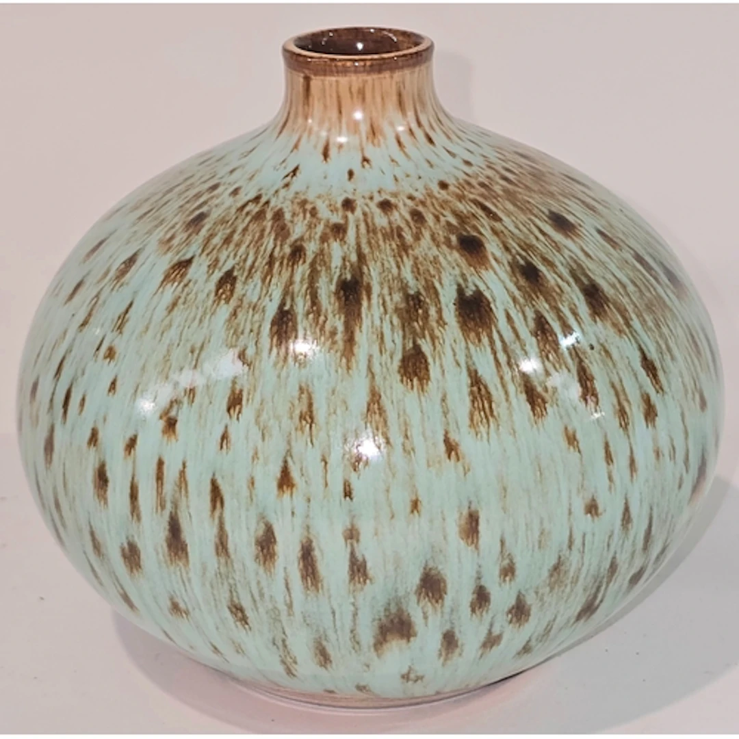 Poole Pottery glazed onion vase by Guy Sydenham and Beatrice...