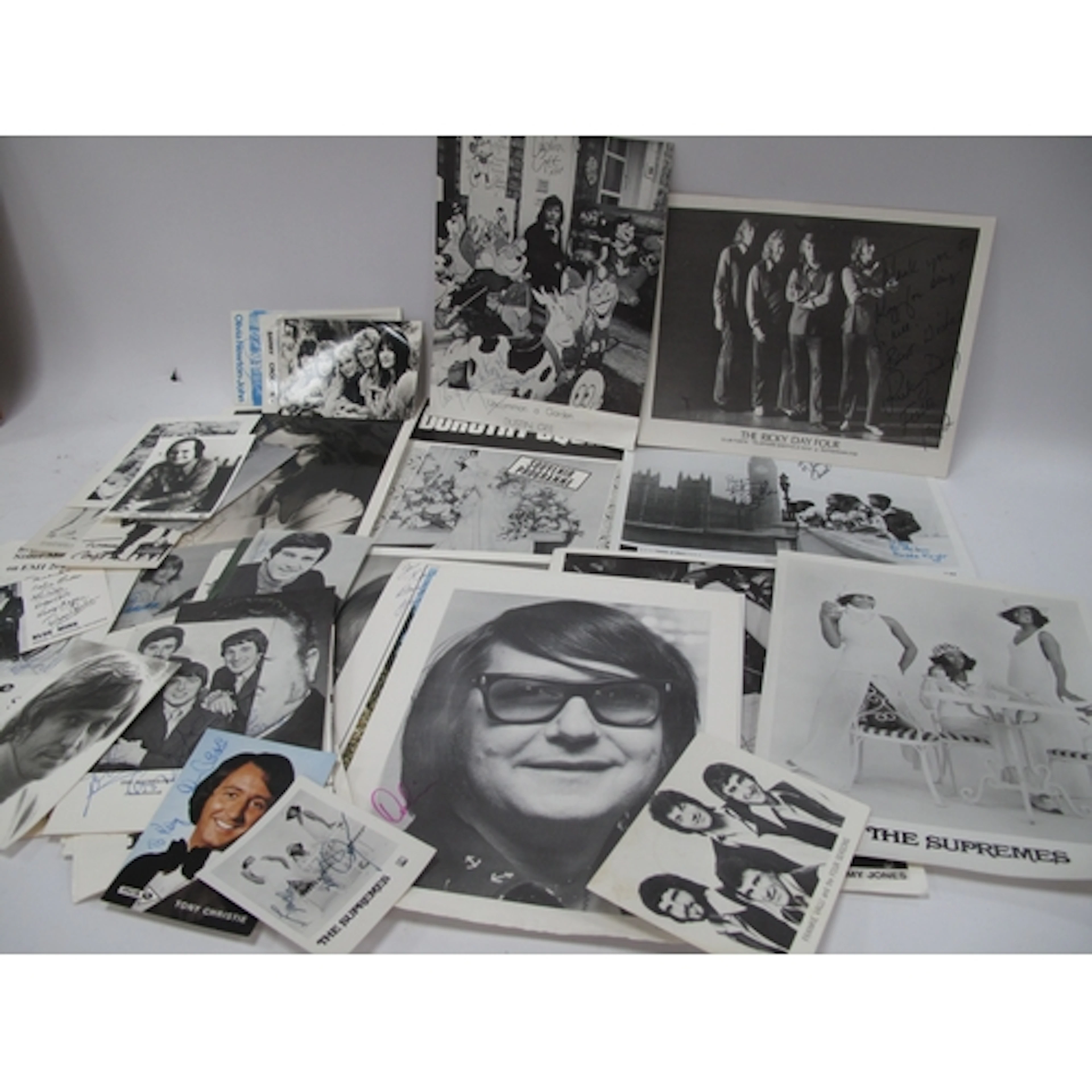 Autographs - The Supremes, Tony Christie, Cliff Richard, Tom...