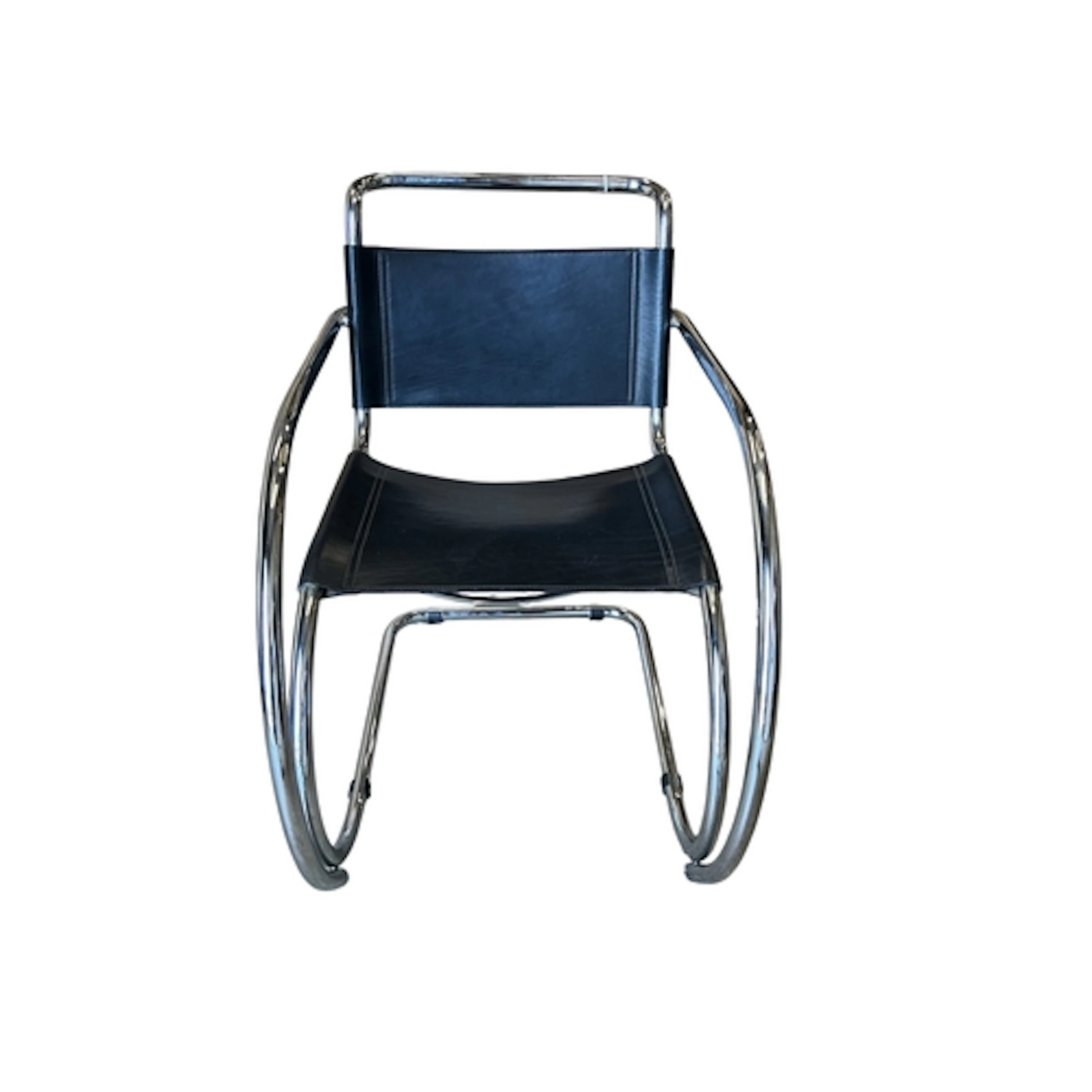 A Ludwig Miles Van der Rohe designed Knoll dining chair c.19...