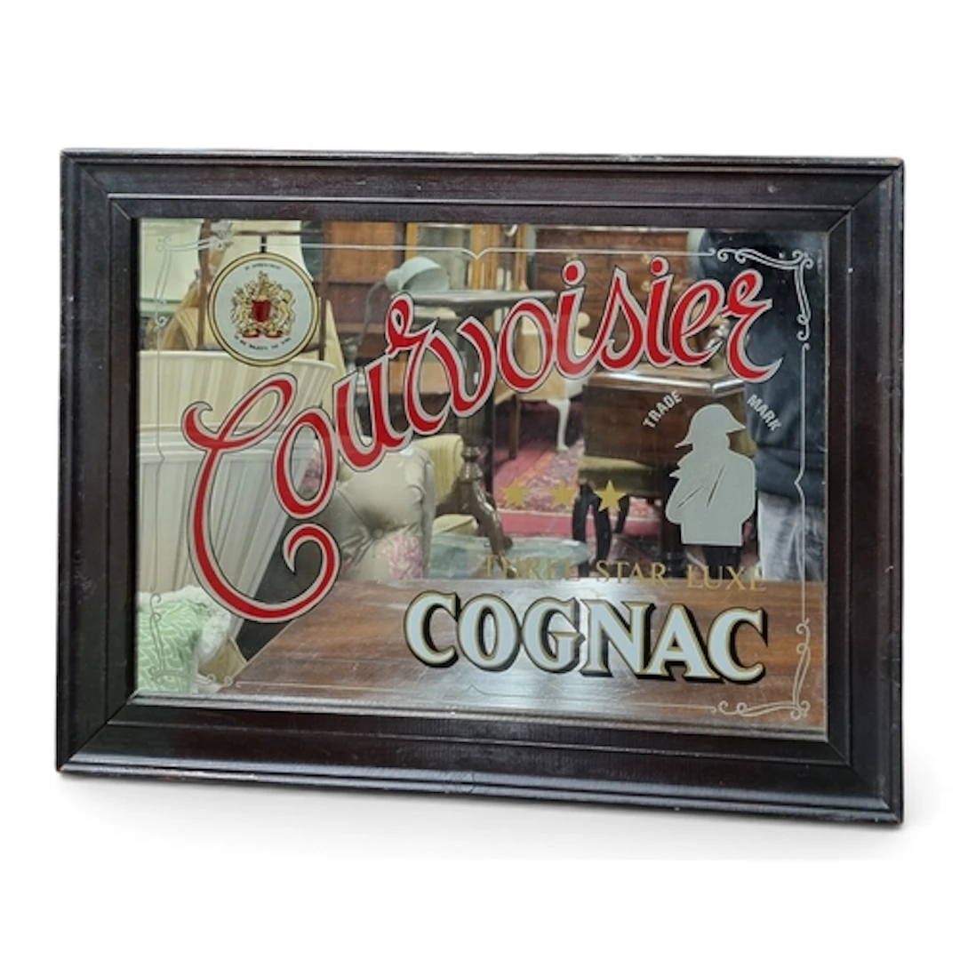 Original 1970s Cognac advertising Mirror. Framed size 50cm x...