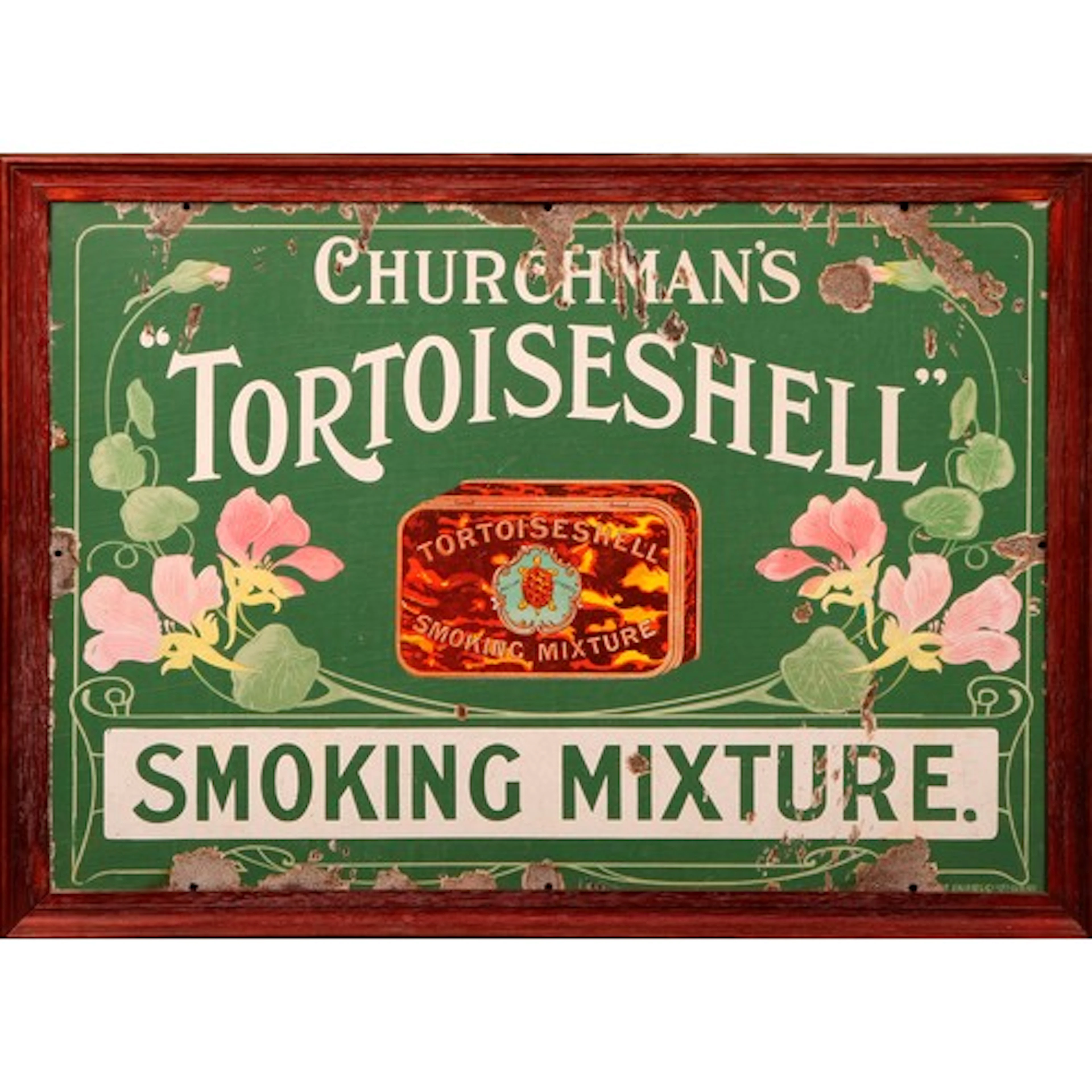 Advertising - Tobacco - an Art Nouveau rectangular pictorial...