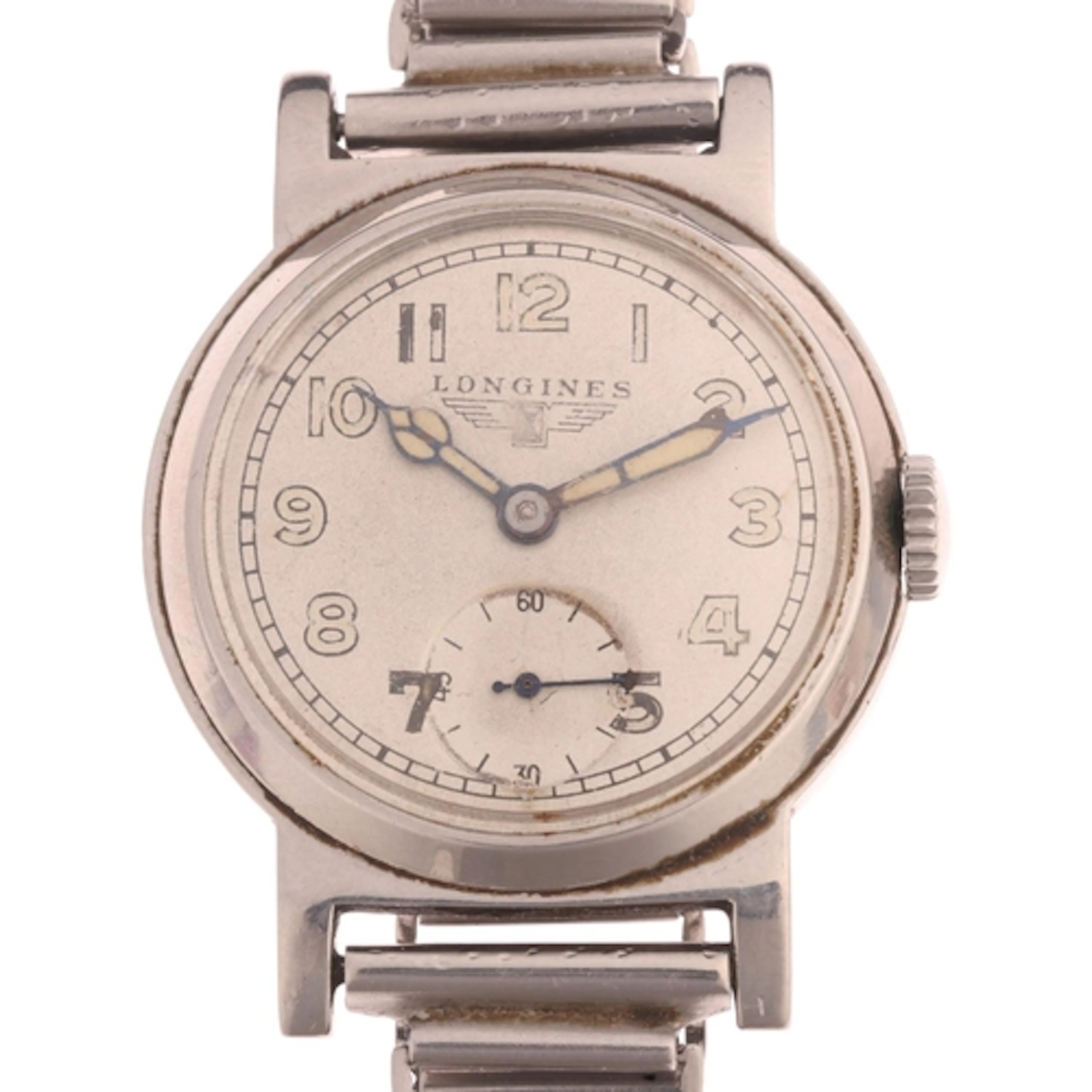 LONGINES - a stainless steel mechanical wristwatch, circa 19...