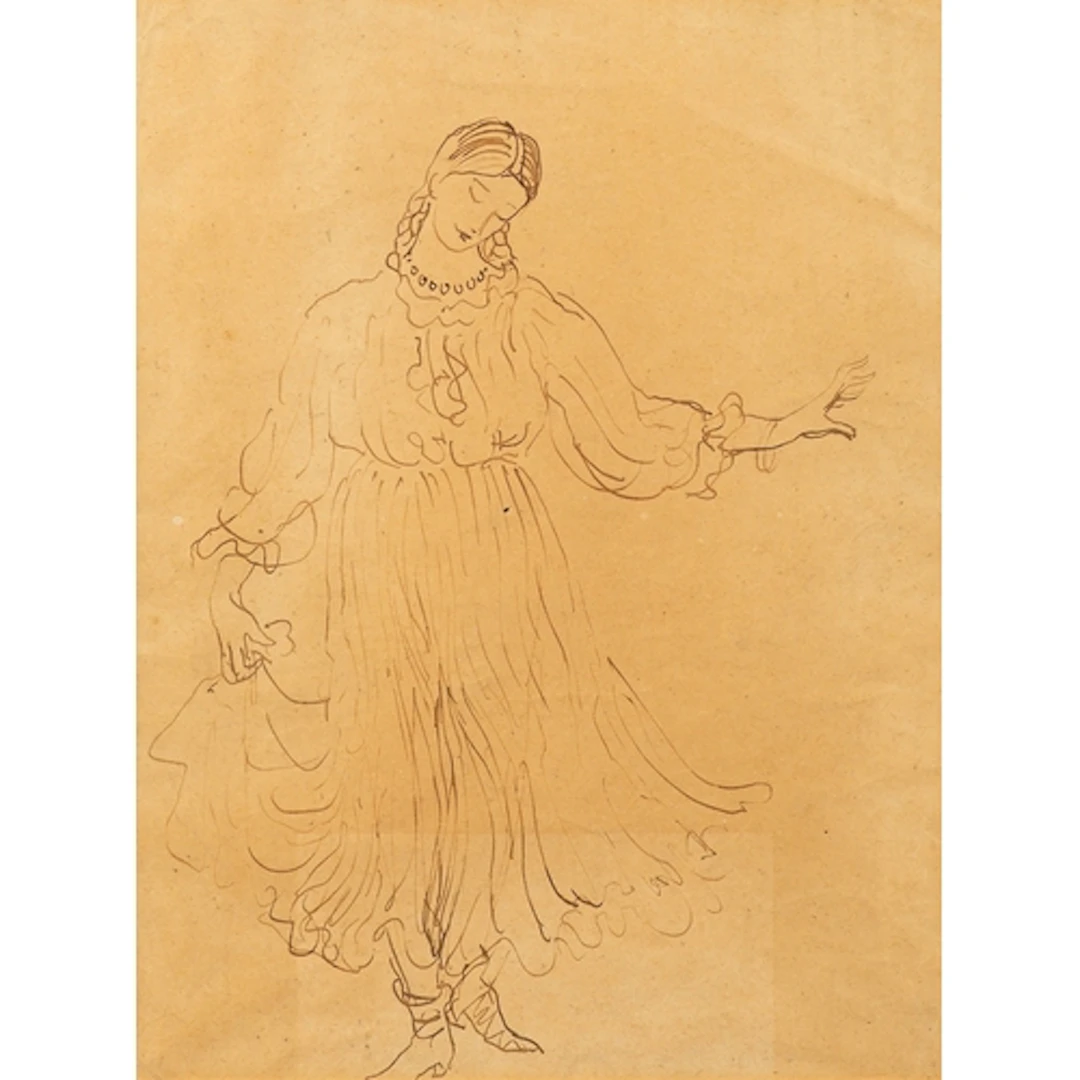 * Attributed to Augustus John (British, 1878-1961) - Study o...