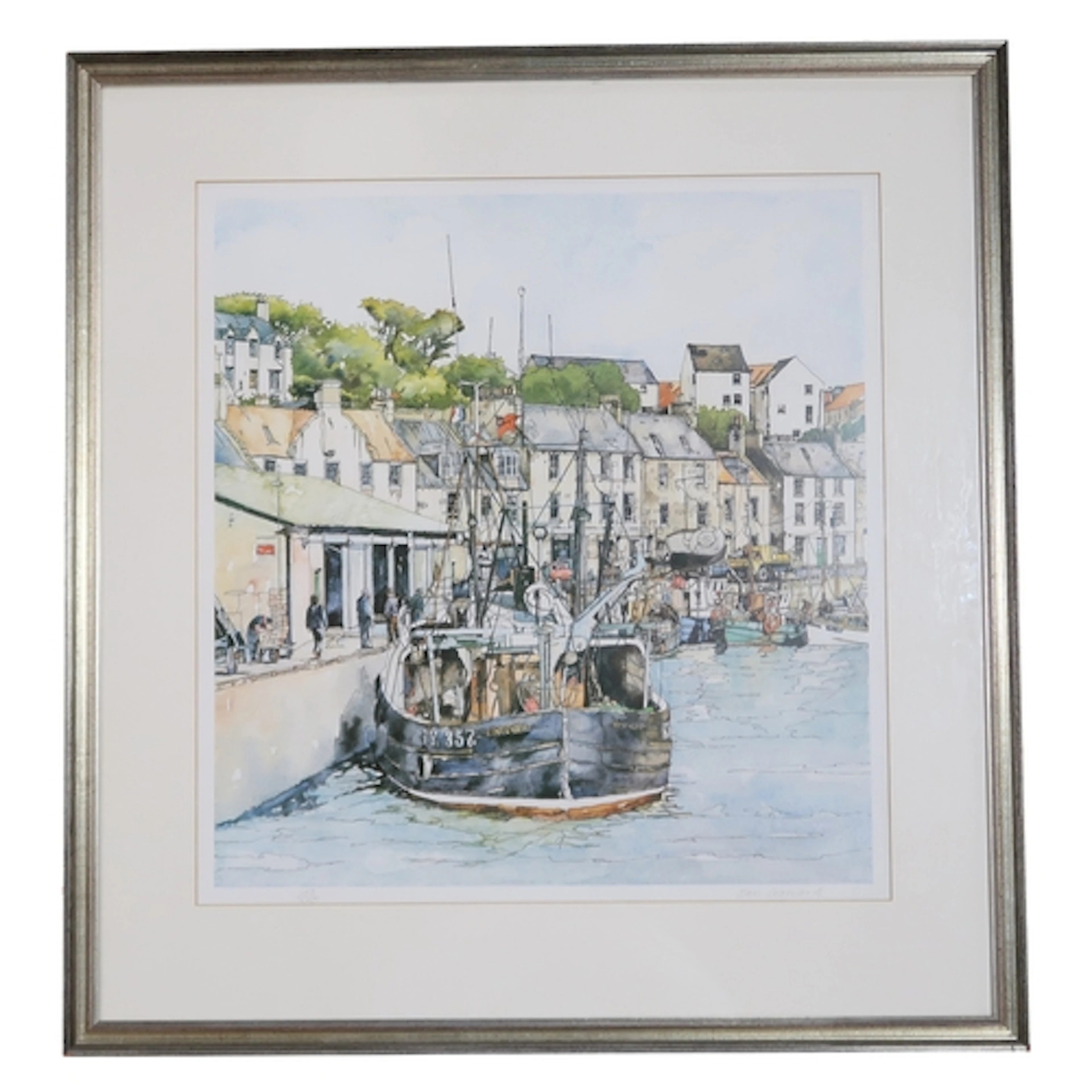 IAN LEONARD (BRITISH 20th CENTURY) FISHING BOATS &nbsp...