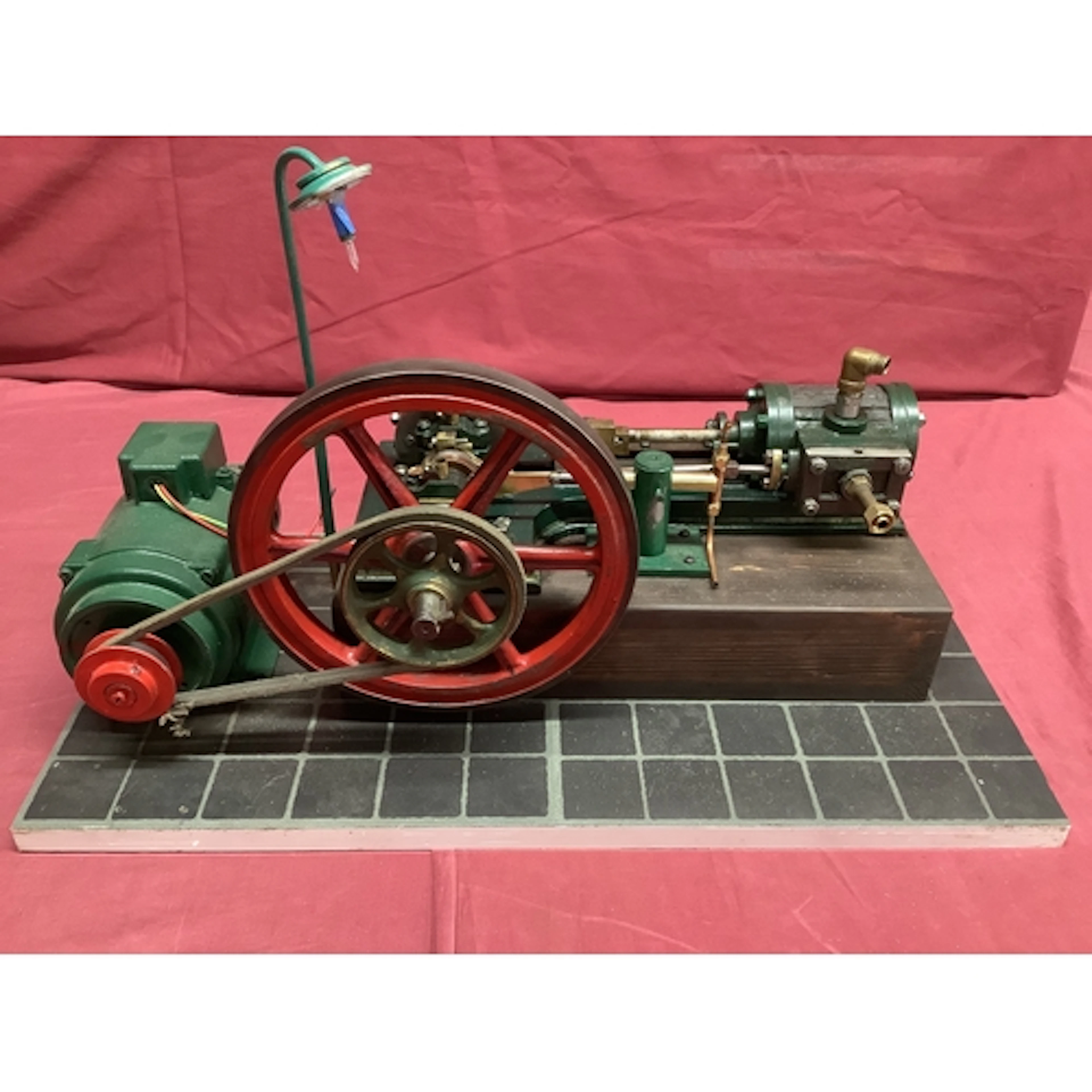 A Large Live Steam Horizontal Ex Mill Engine, single wood-cl...