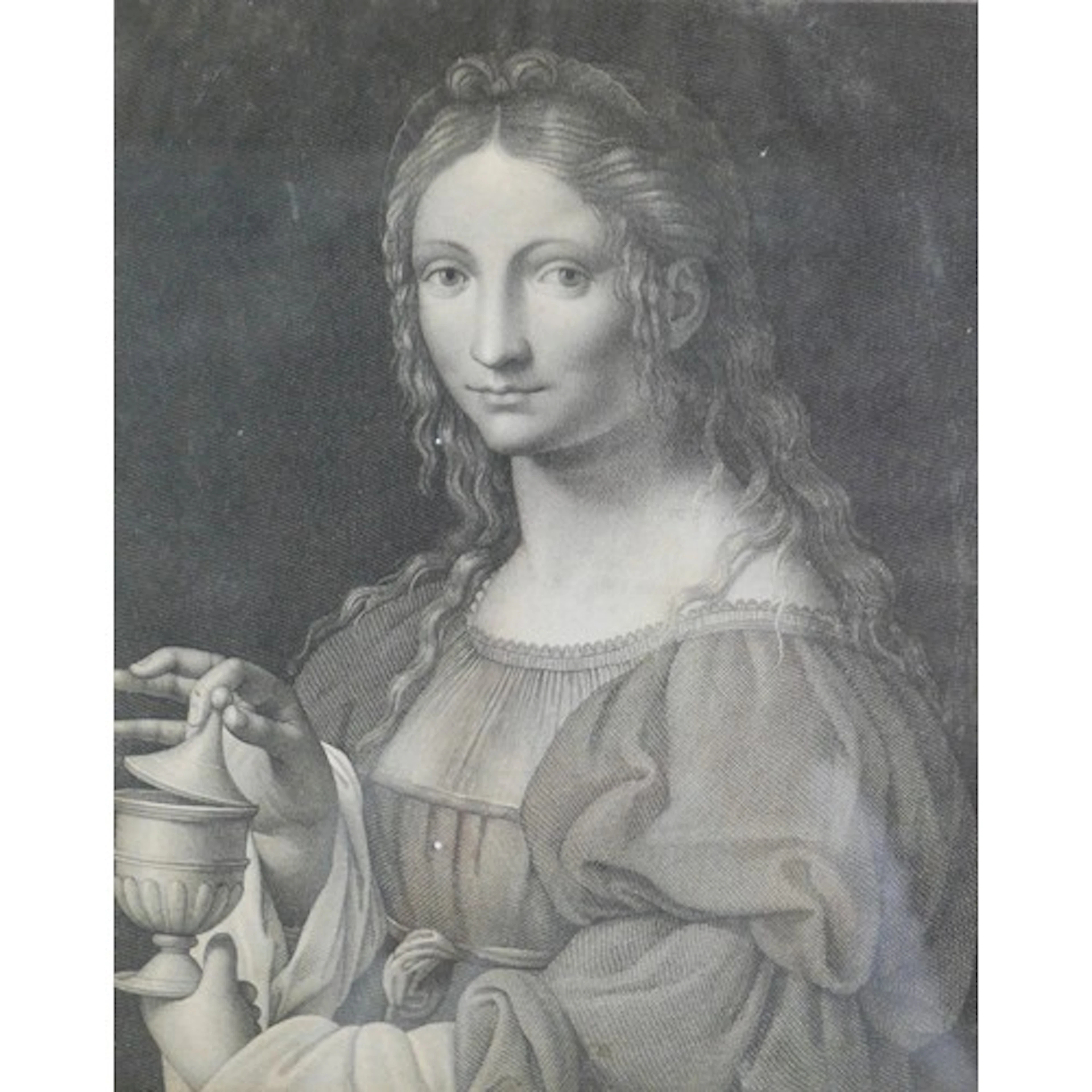 After Bernardino Luini: 'The Magdalen', a 19th century engra...