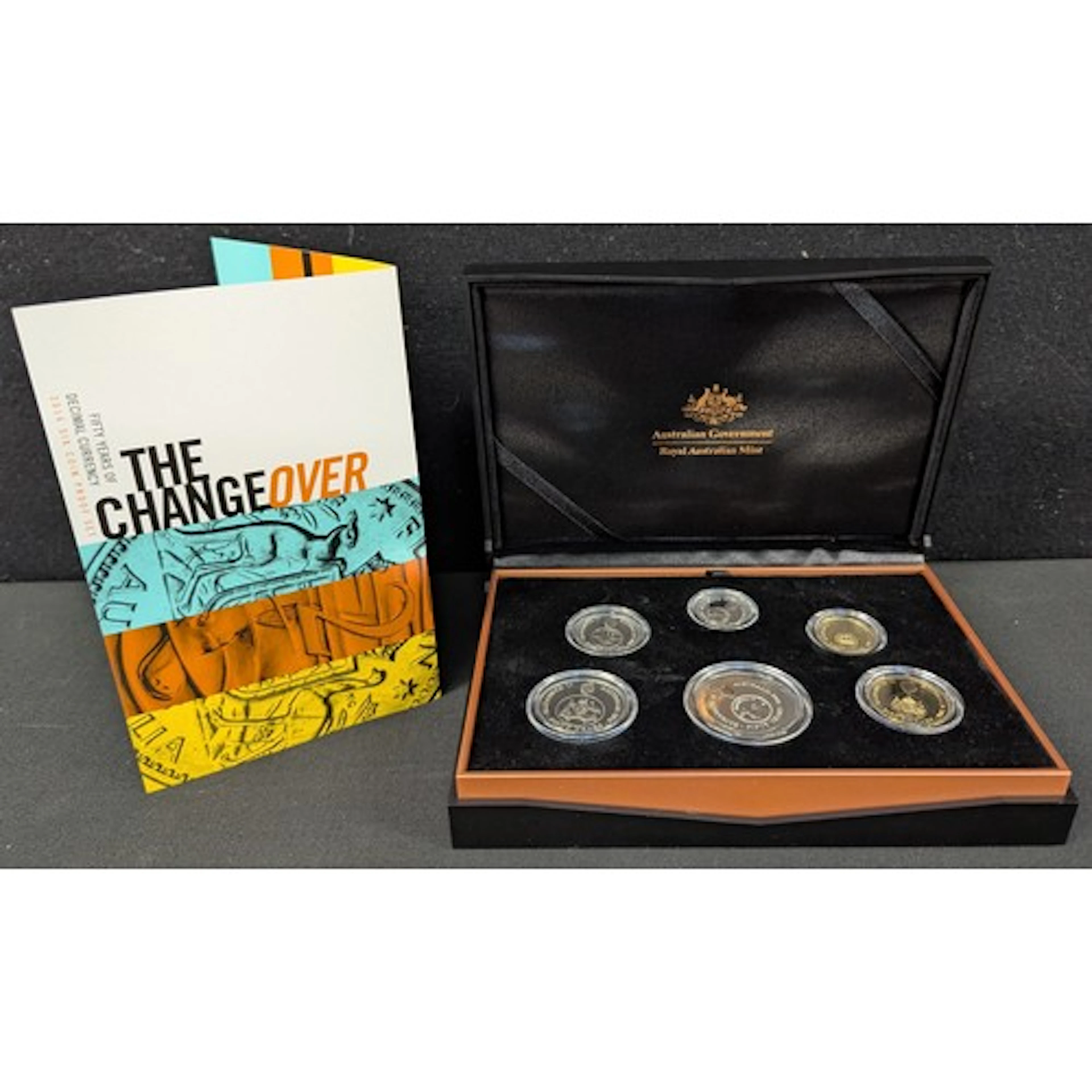 Coins : Australia 2016 `The change over` proof set, 50 years...
