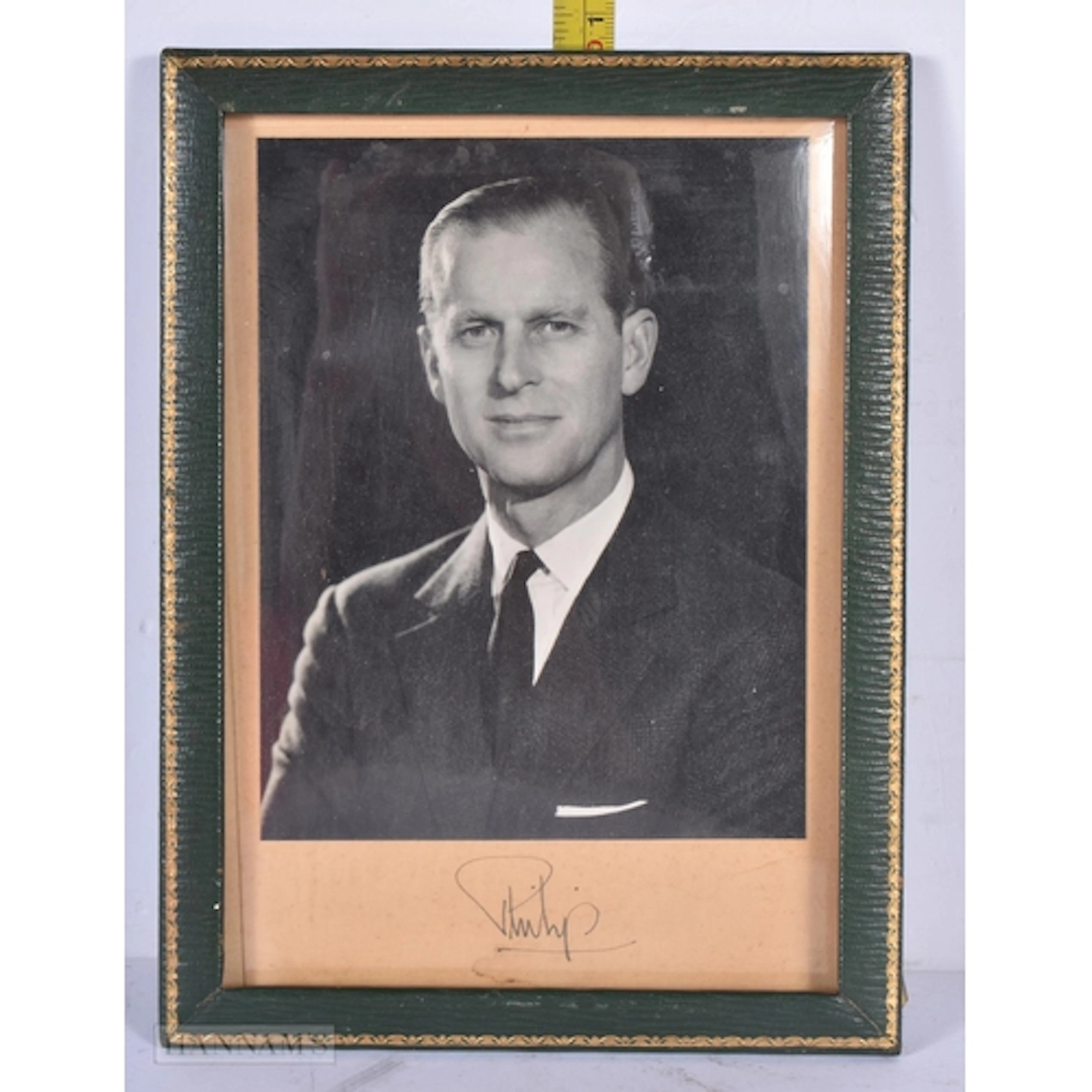 A SIGNED PHOTOGRAPH OF PRINCE PHILLIP. 21 cm x 14 cm. Proven...