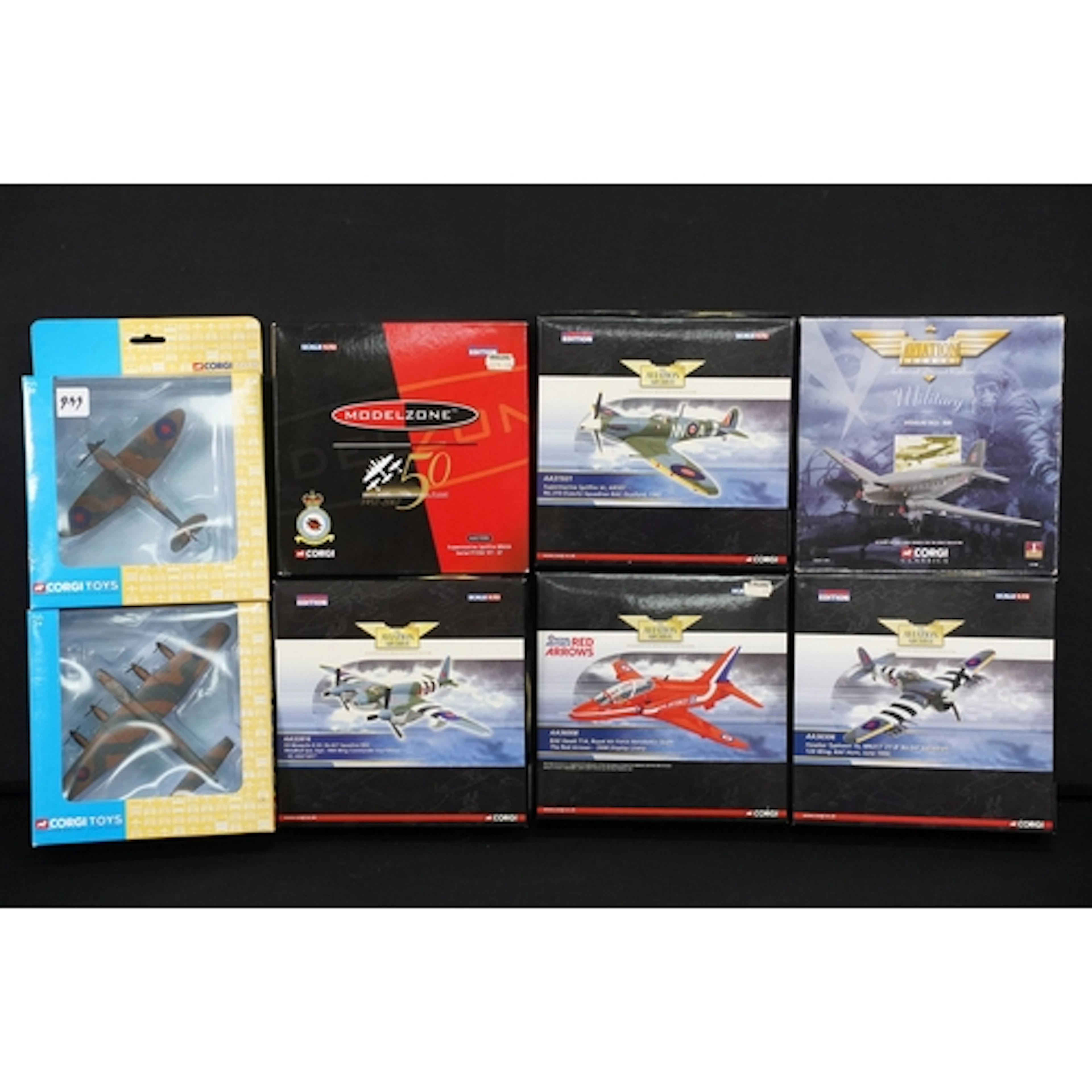 Eight boxed Corgi aviation diecast models to include 5 x ltd...