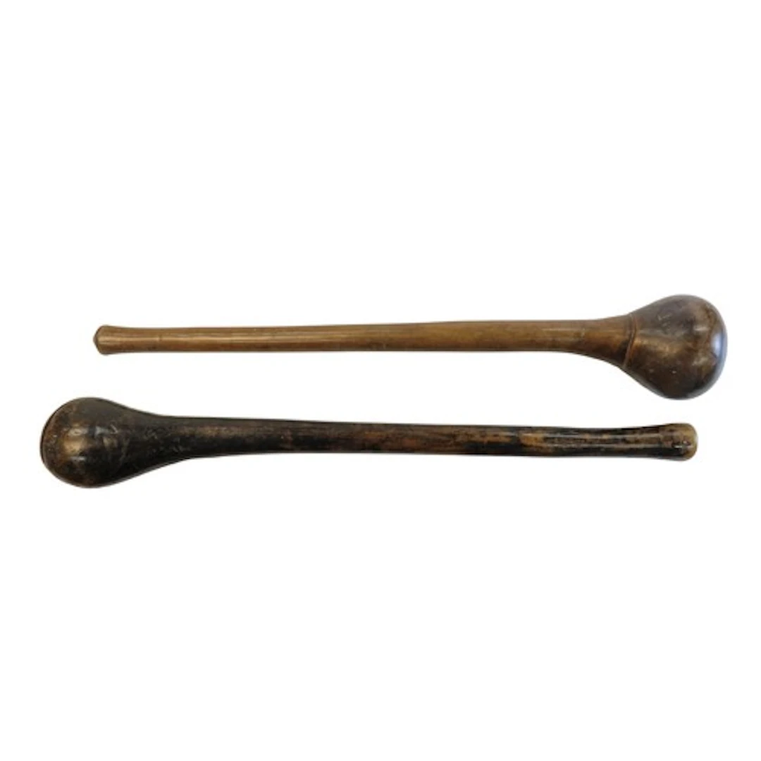 A KNOBKERRIE or throwing club, the head of ovoid shape with ...