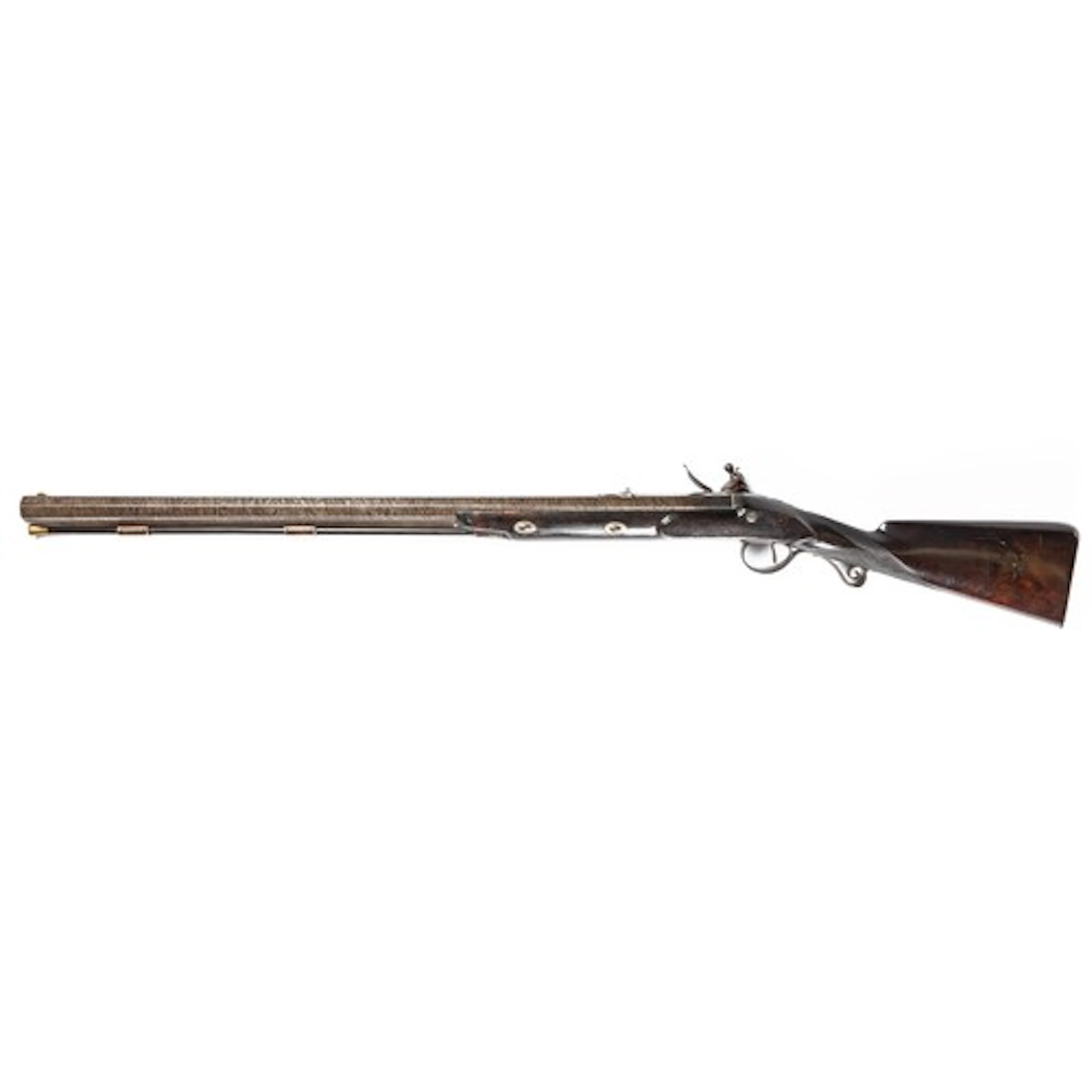 A massive 7 bore (.875") flintlock big game rifle by Jover, ...