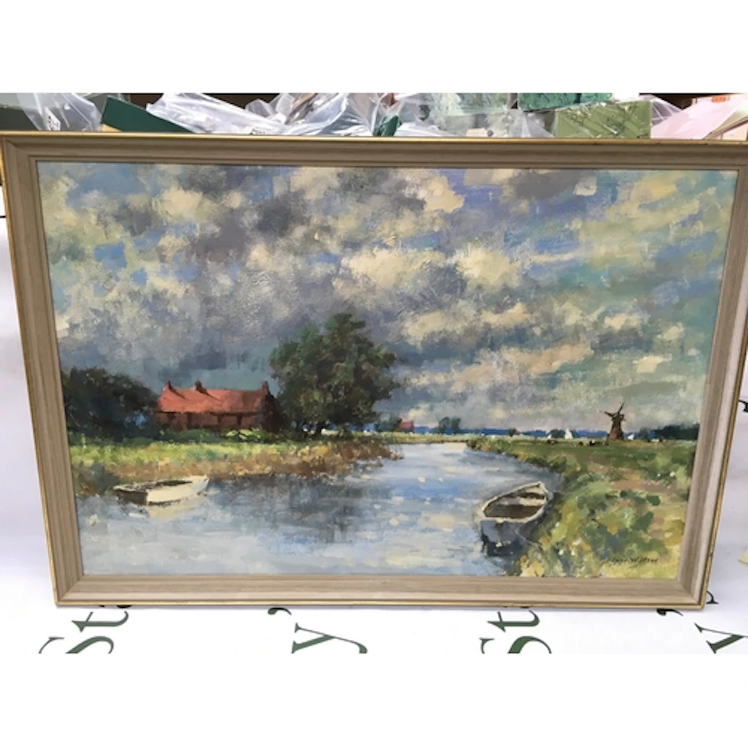 Owen Waters west Somerton oil painting