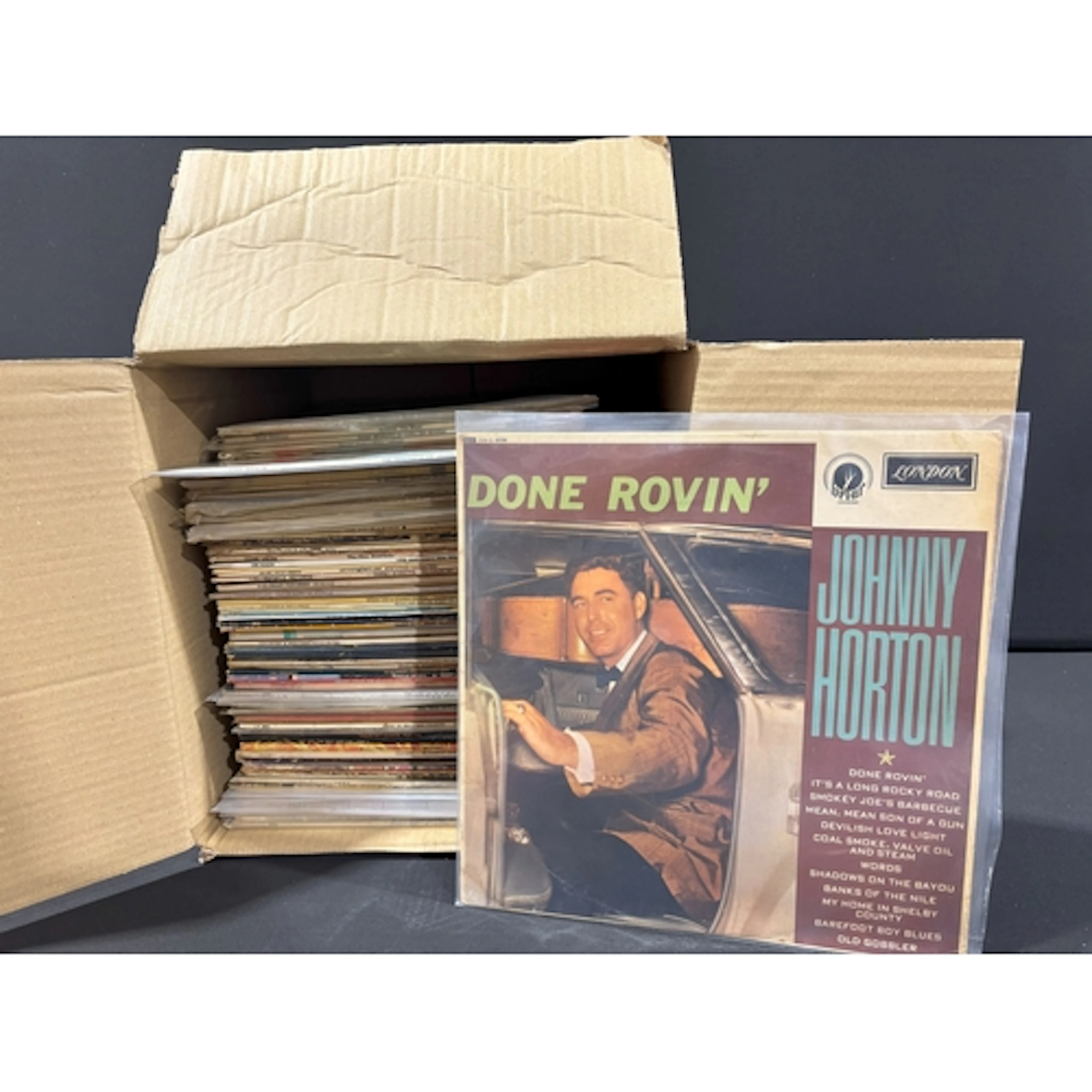 Vinyl - 80 Country LPs and 6 10" LPs to include Hank William...