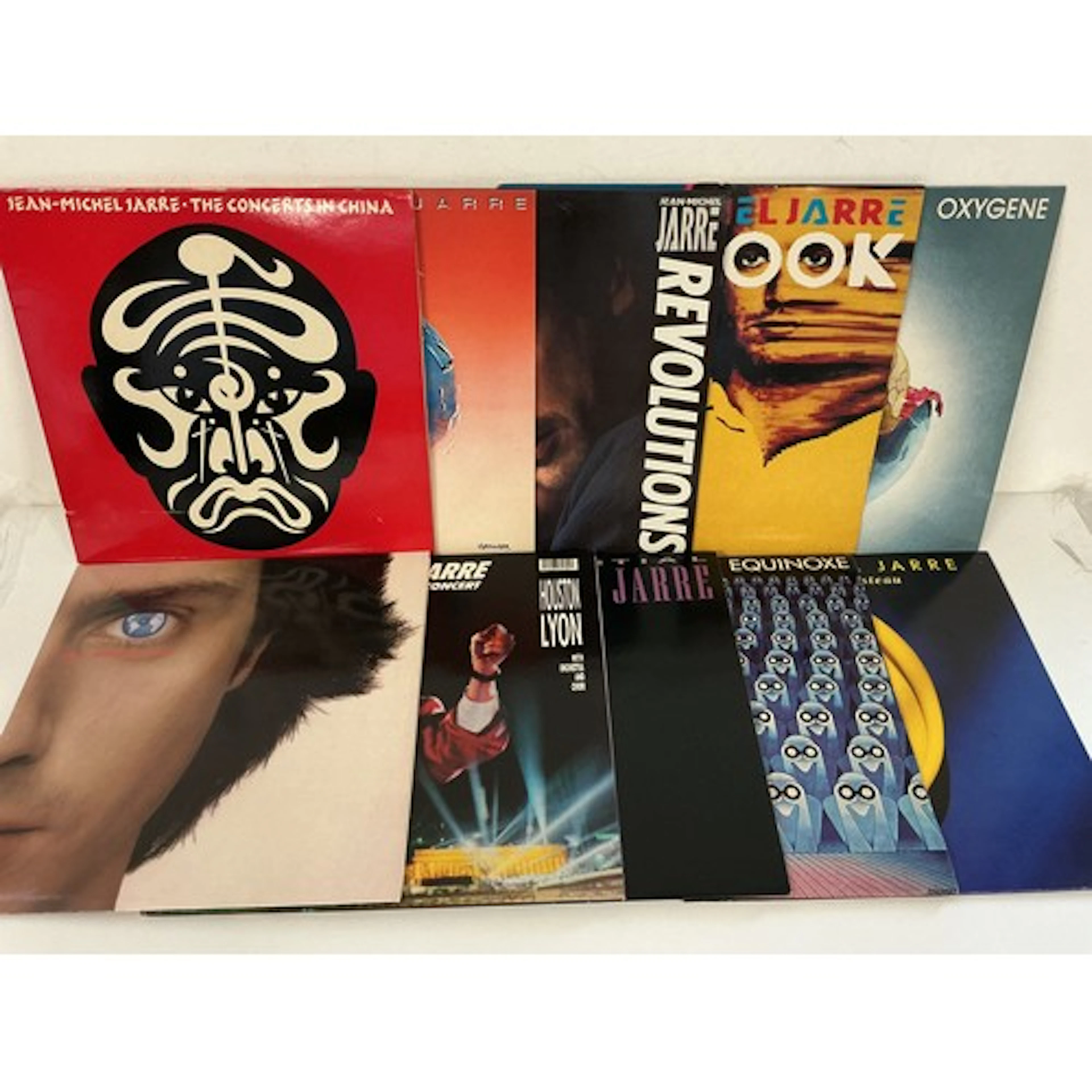 Ten Jean Michel Jarre LPs comprising Magnetic Fields, Oxygen...