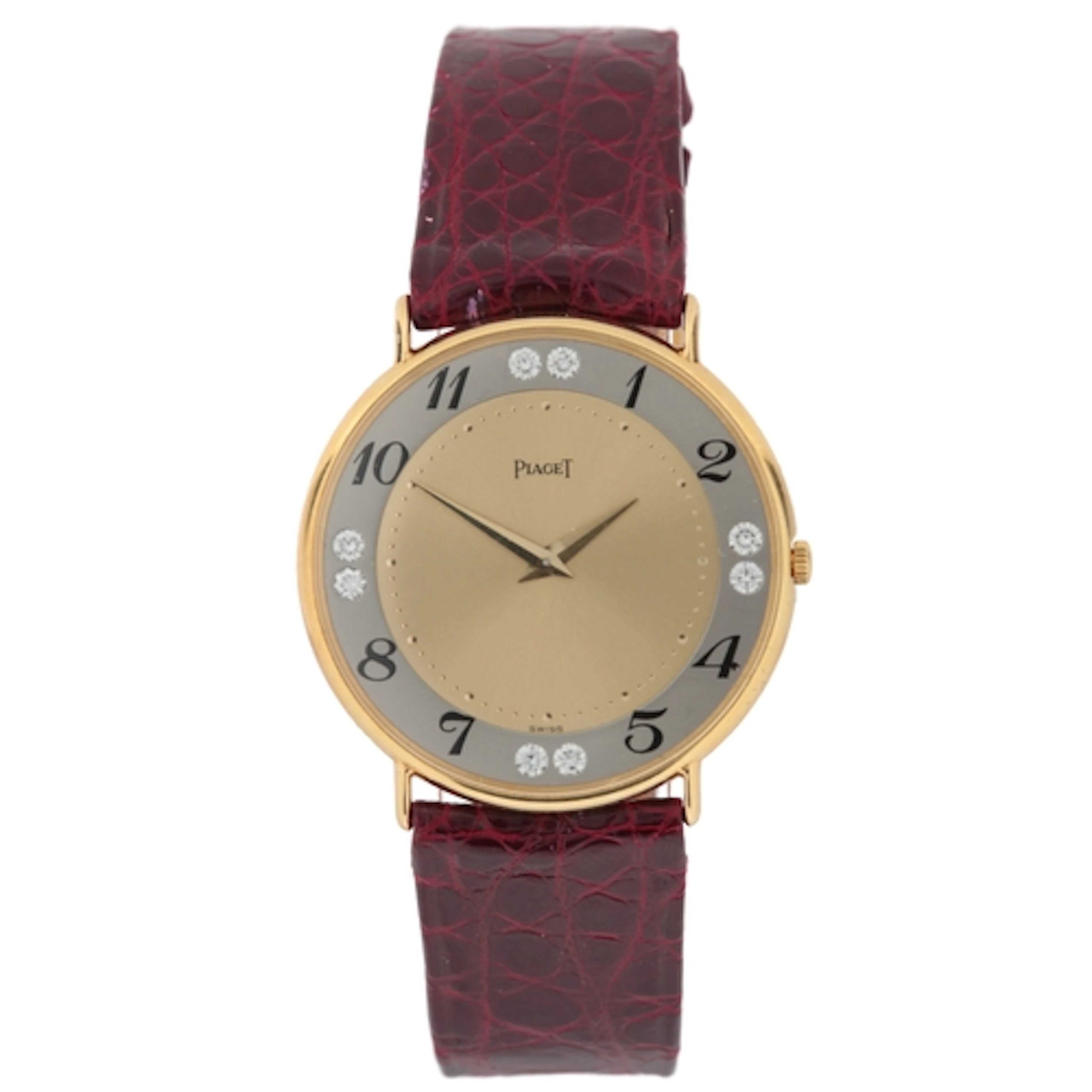 A gentleman's early 1980's 18k gold Piaget manual wind dress...