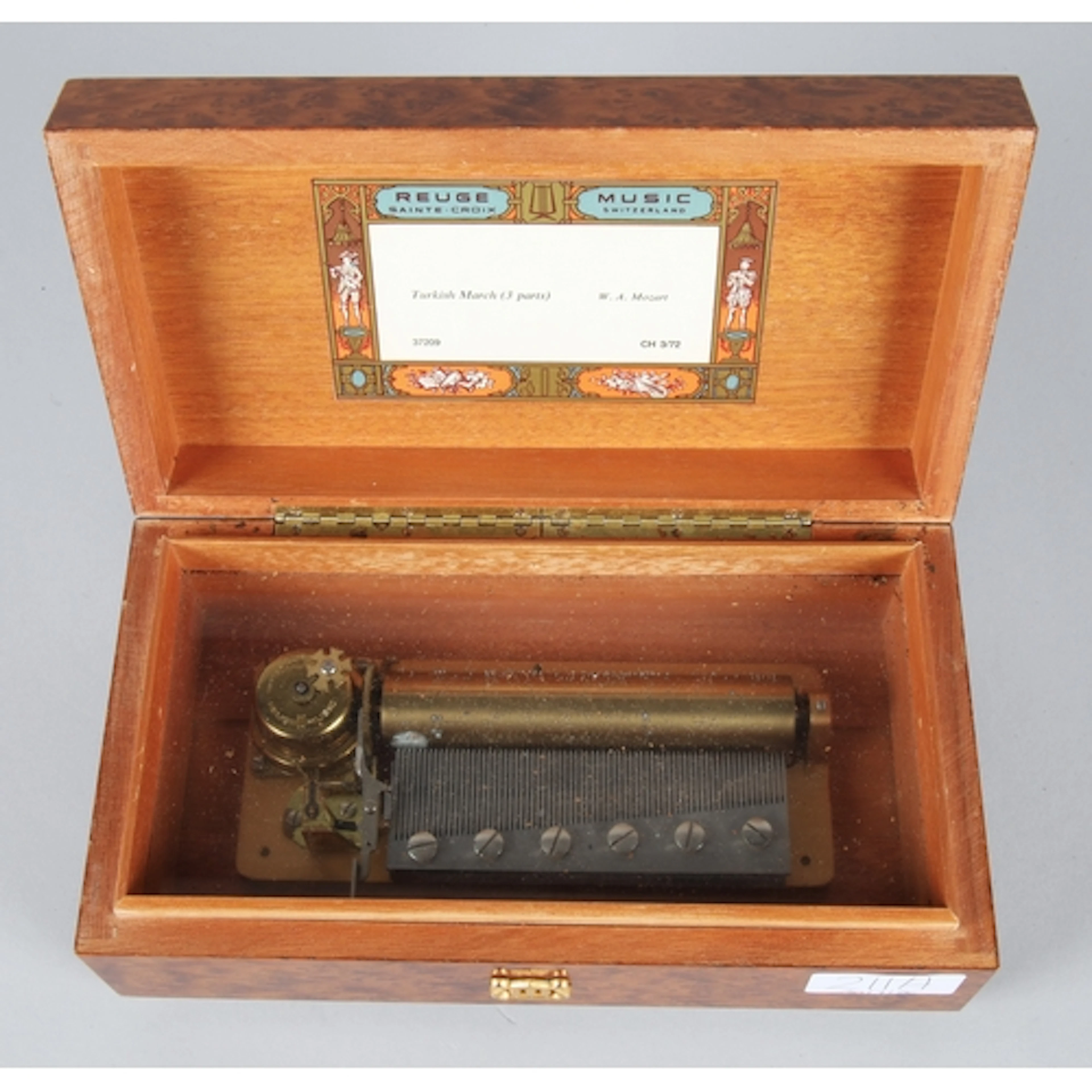 Swiss Reuge-Sainte-Croix music box playing The Turkish March...