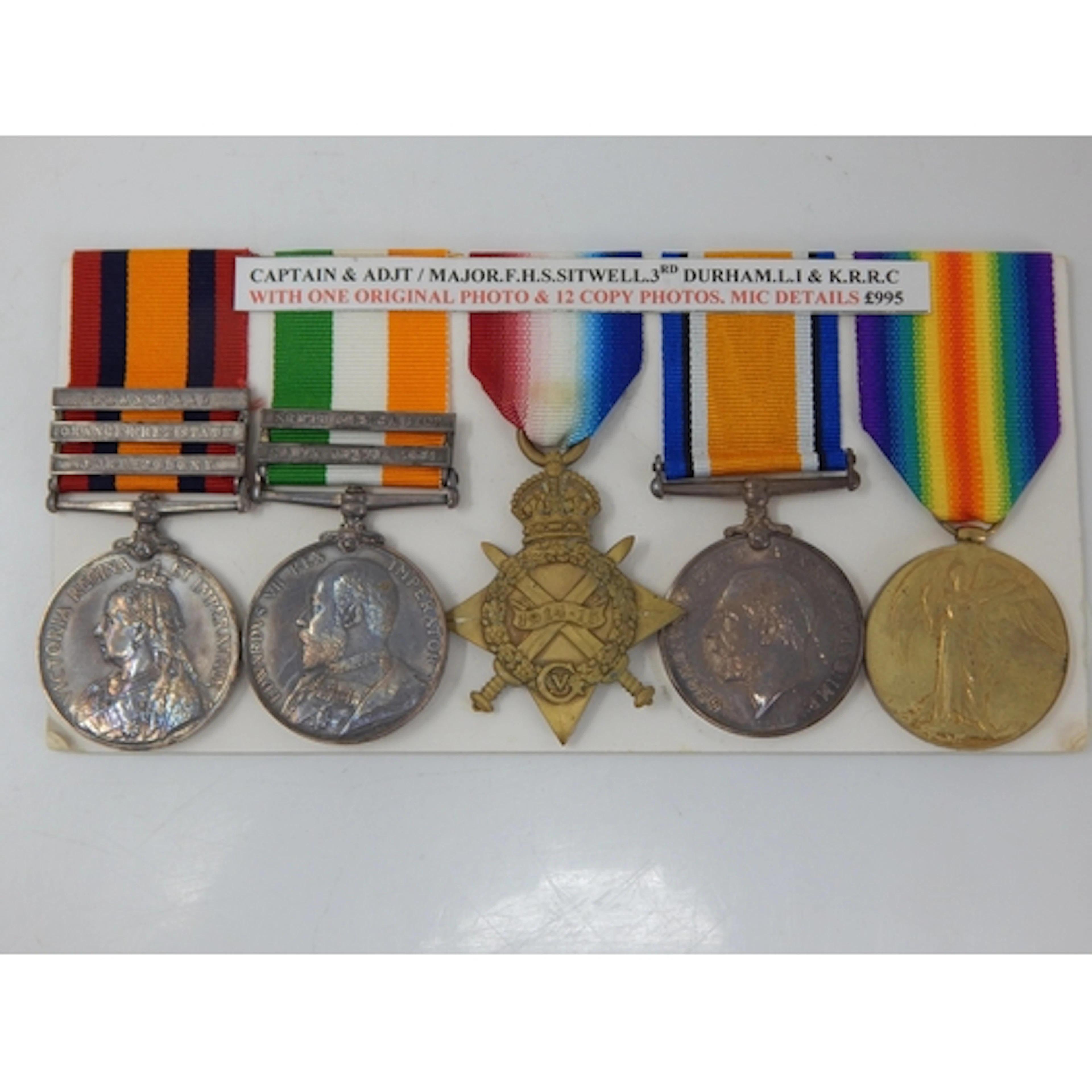 Boer War Q.S.A Medal with Clasps for Transvaal, Cape Colony,...