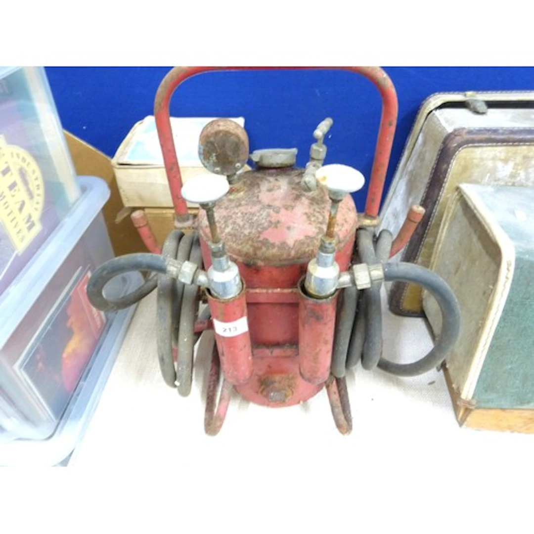 Vintage pneumatic grease gun.
