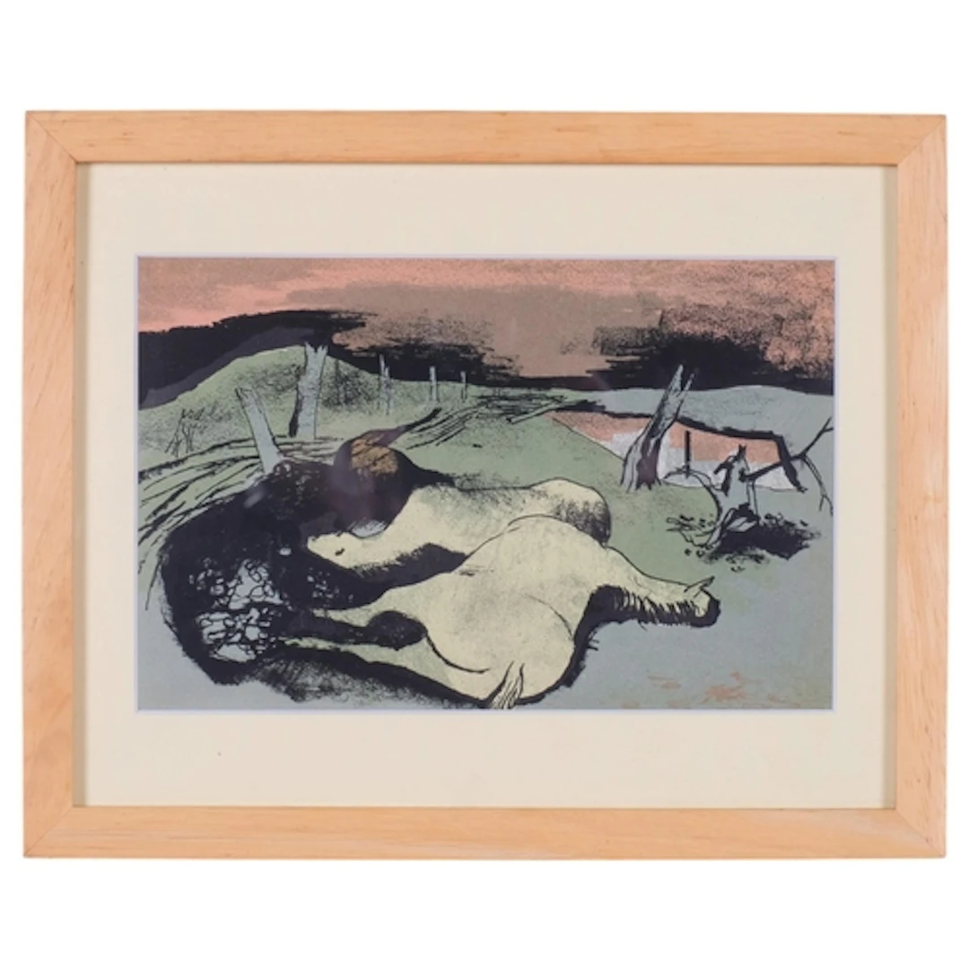 William Scott (1913-1989), original lithograph in colours on...