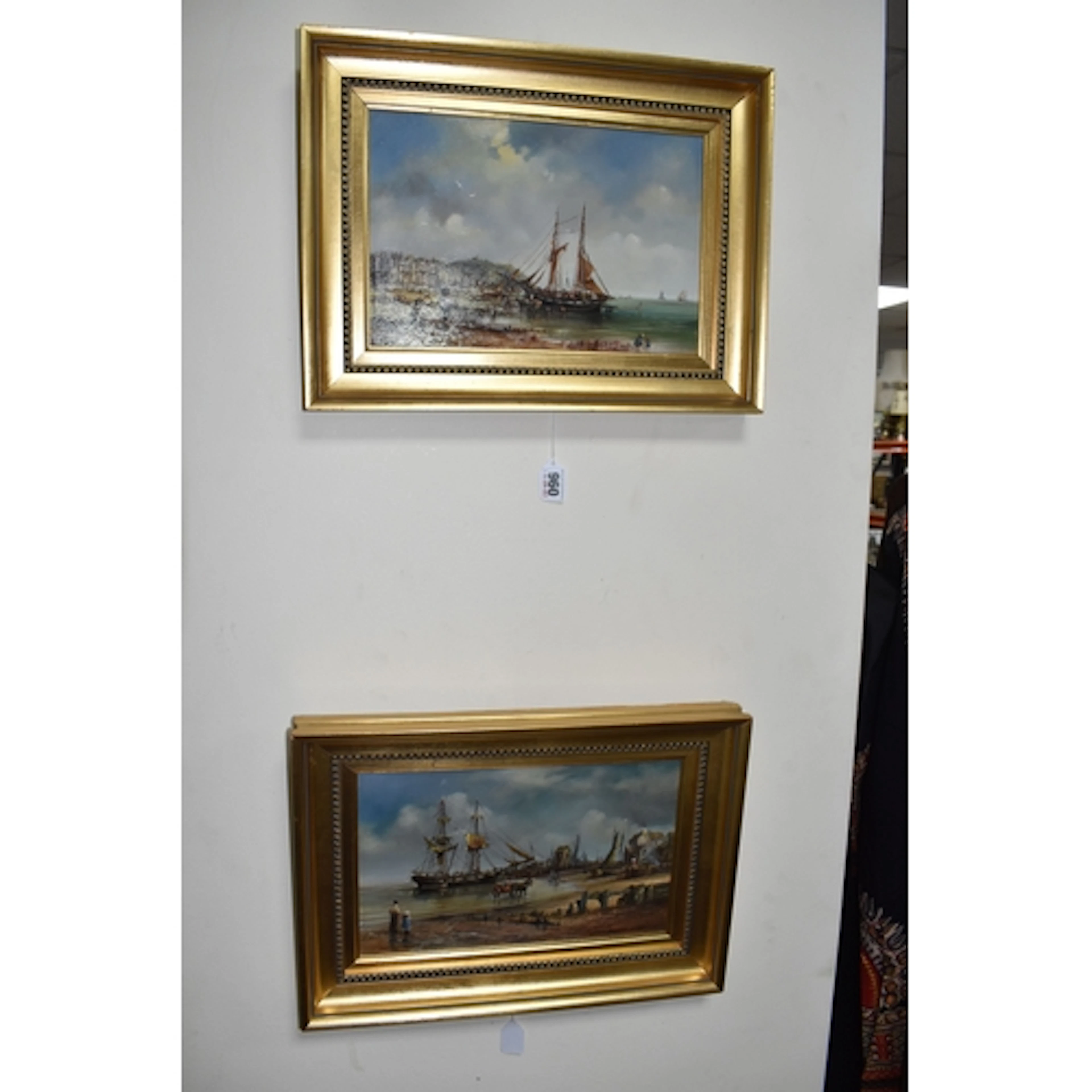 RODERICK LOVESEY (1944-2002) TWO NOSTALGIC VIEWS OF BOATS IN...
