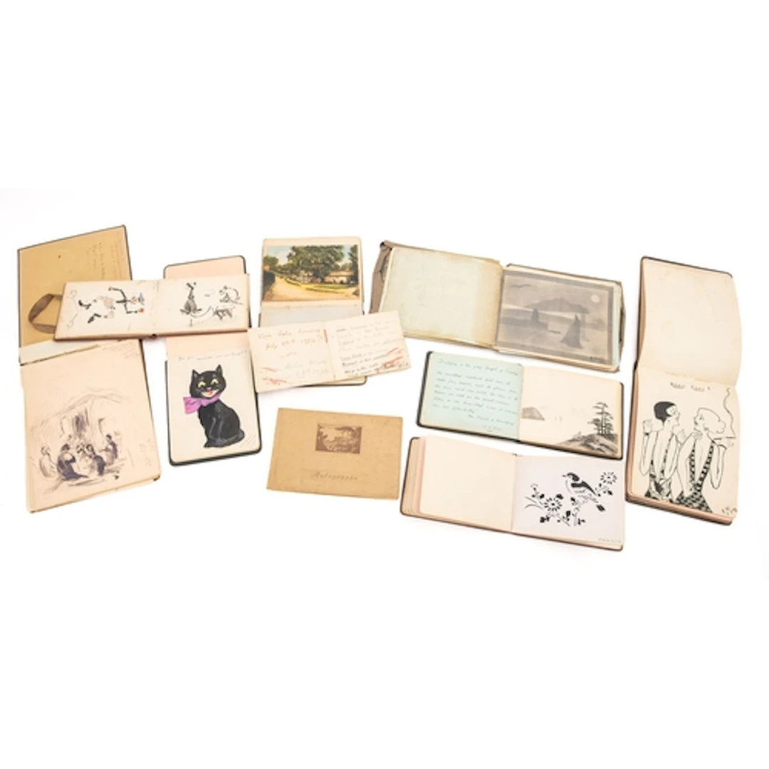 A group of ten early 20th Century commonplace books. Compris...