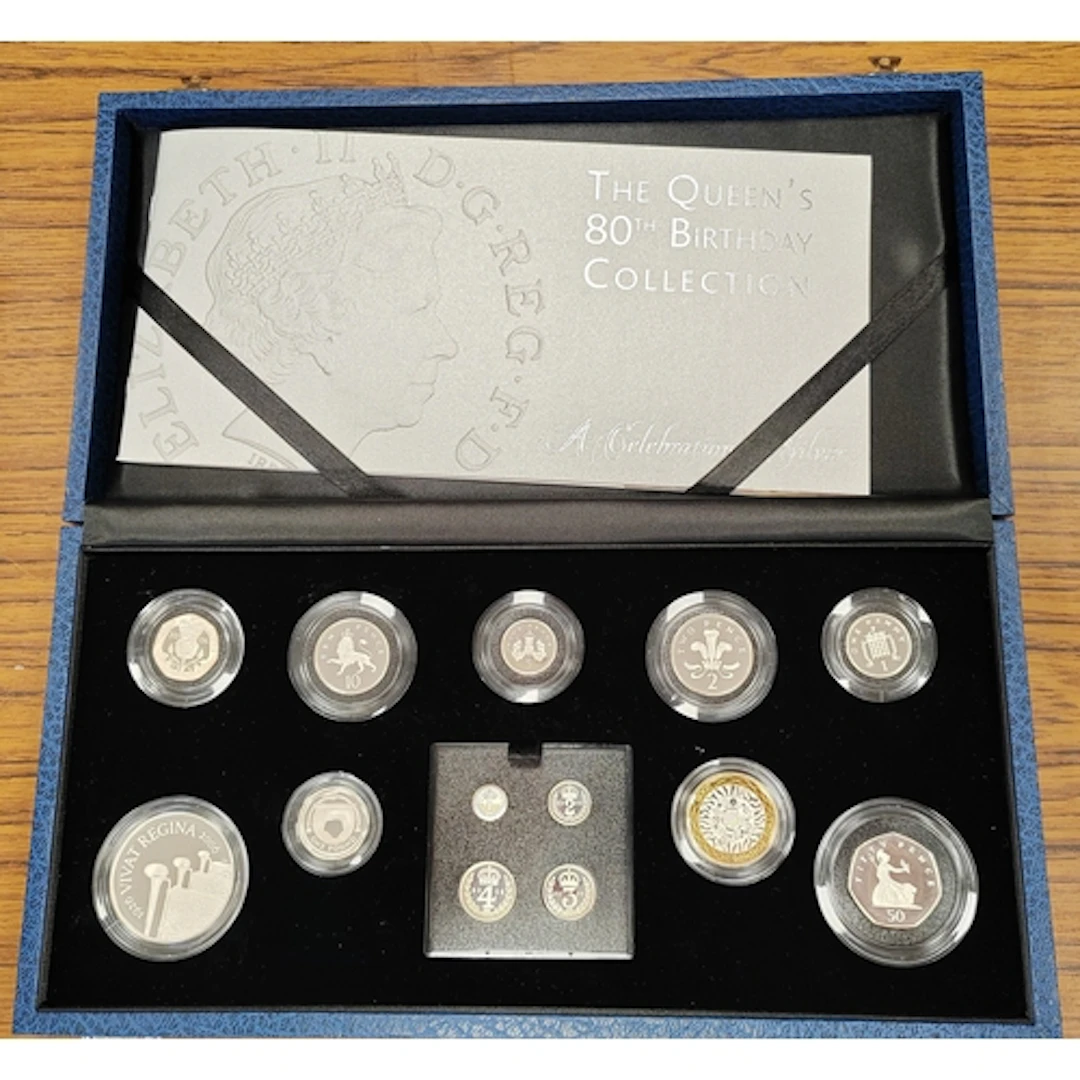 2006 The Queen's 80th Birthday Collection cased silver proof...
