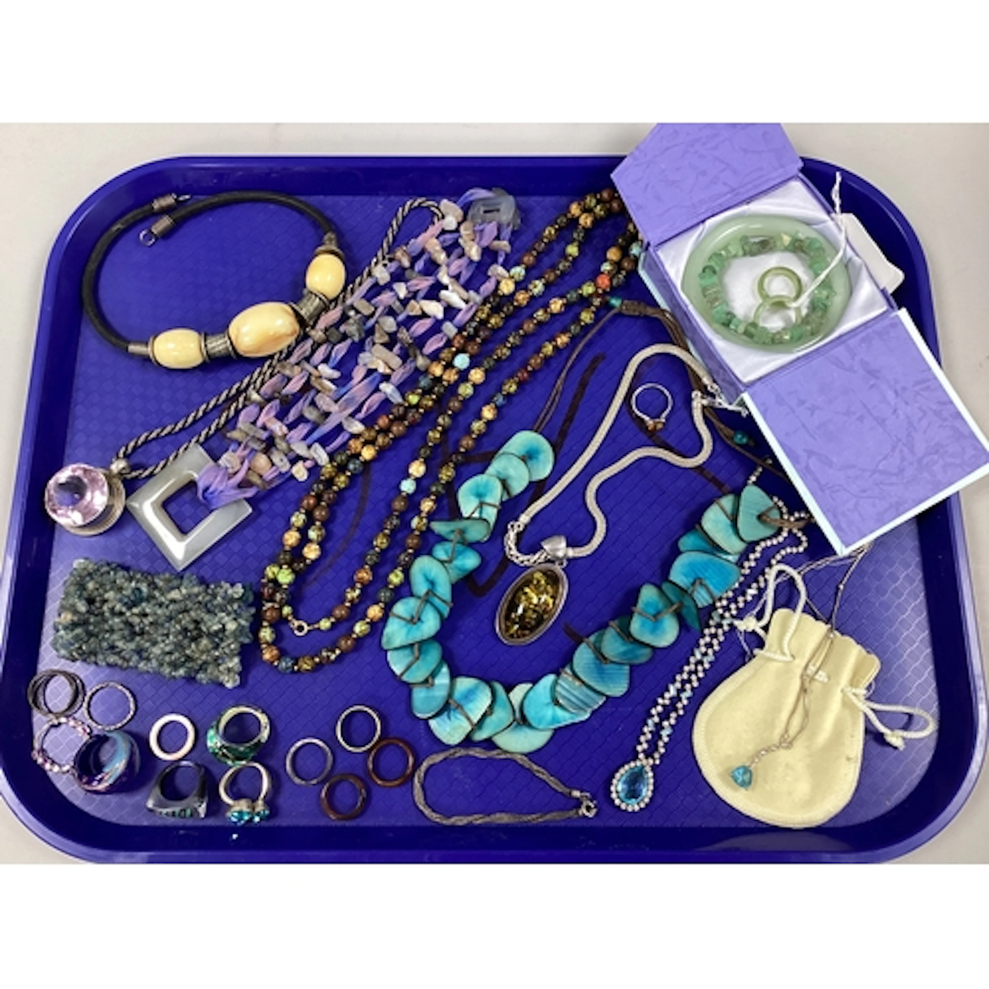 JBS Modern Hallmarked Silver Fancy Chain, suspending large o...