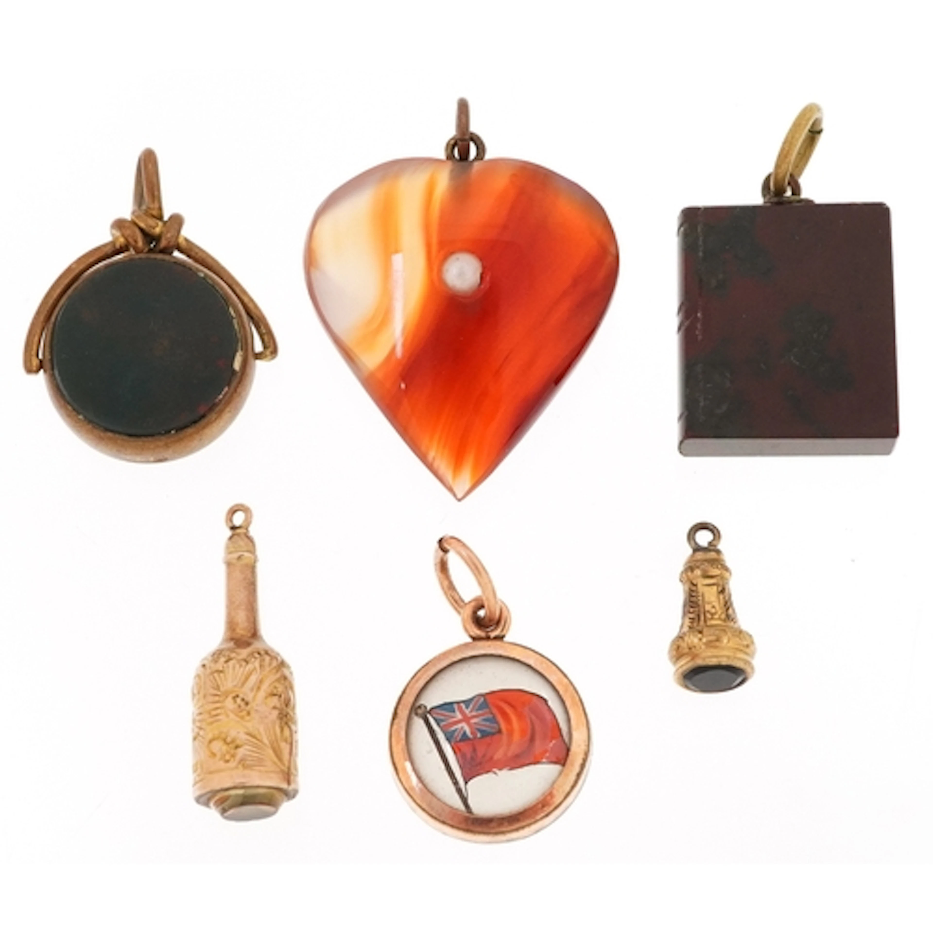 Antique jewellery including a gold plated Essex Crystal Brit...