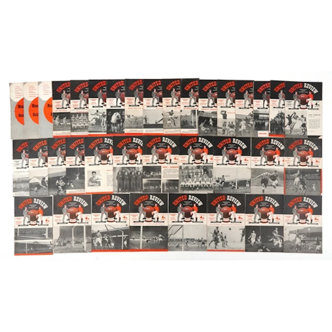 Collection of Manchester United Football Club football progr...