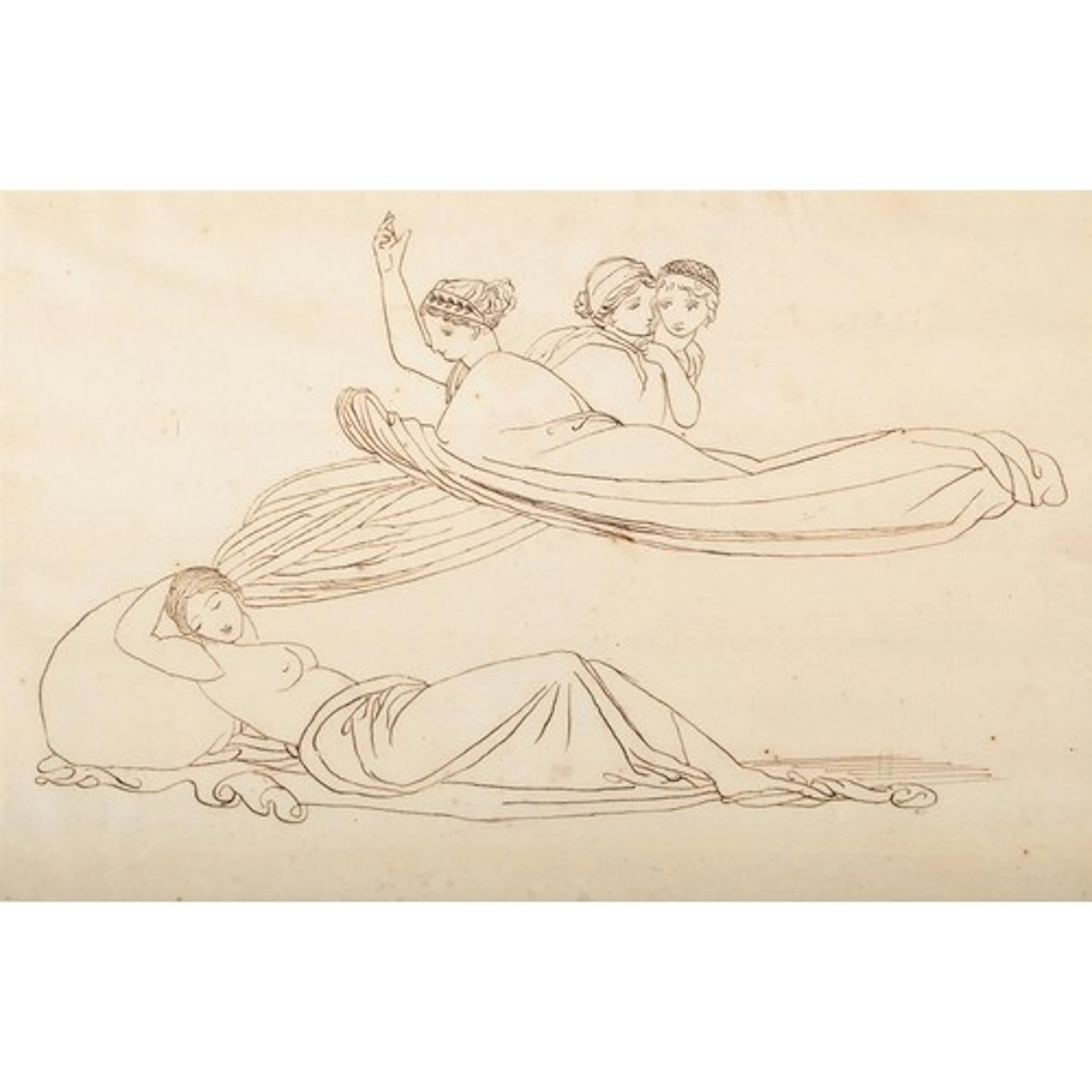 After John Flaxman, 'The Vision of Io' (From Prometheus Boun...