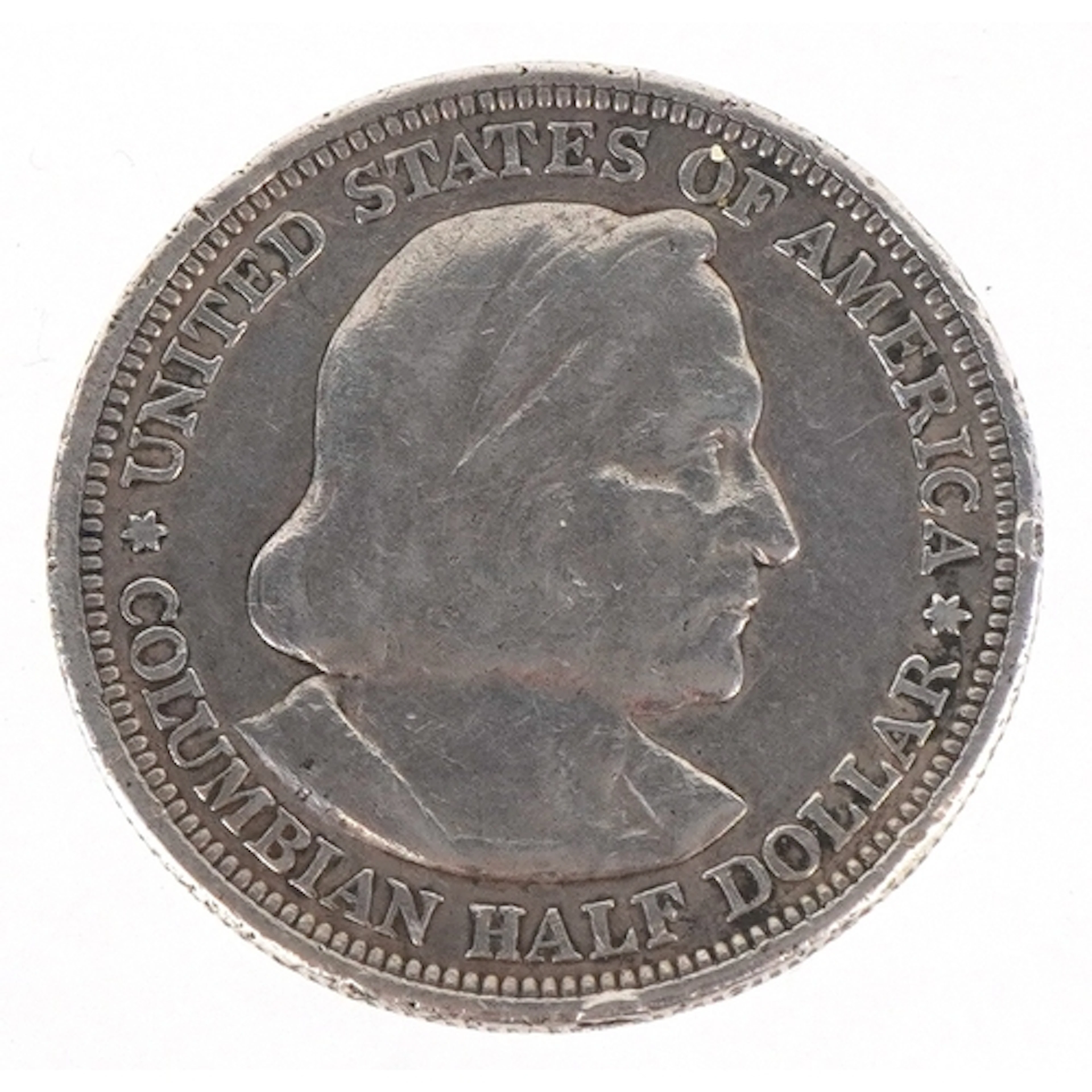 A silver 1892 United States Columbian Exposition silver half...