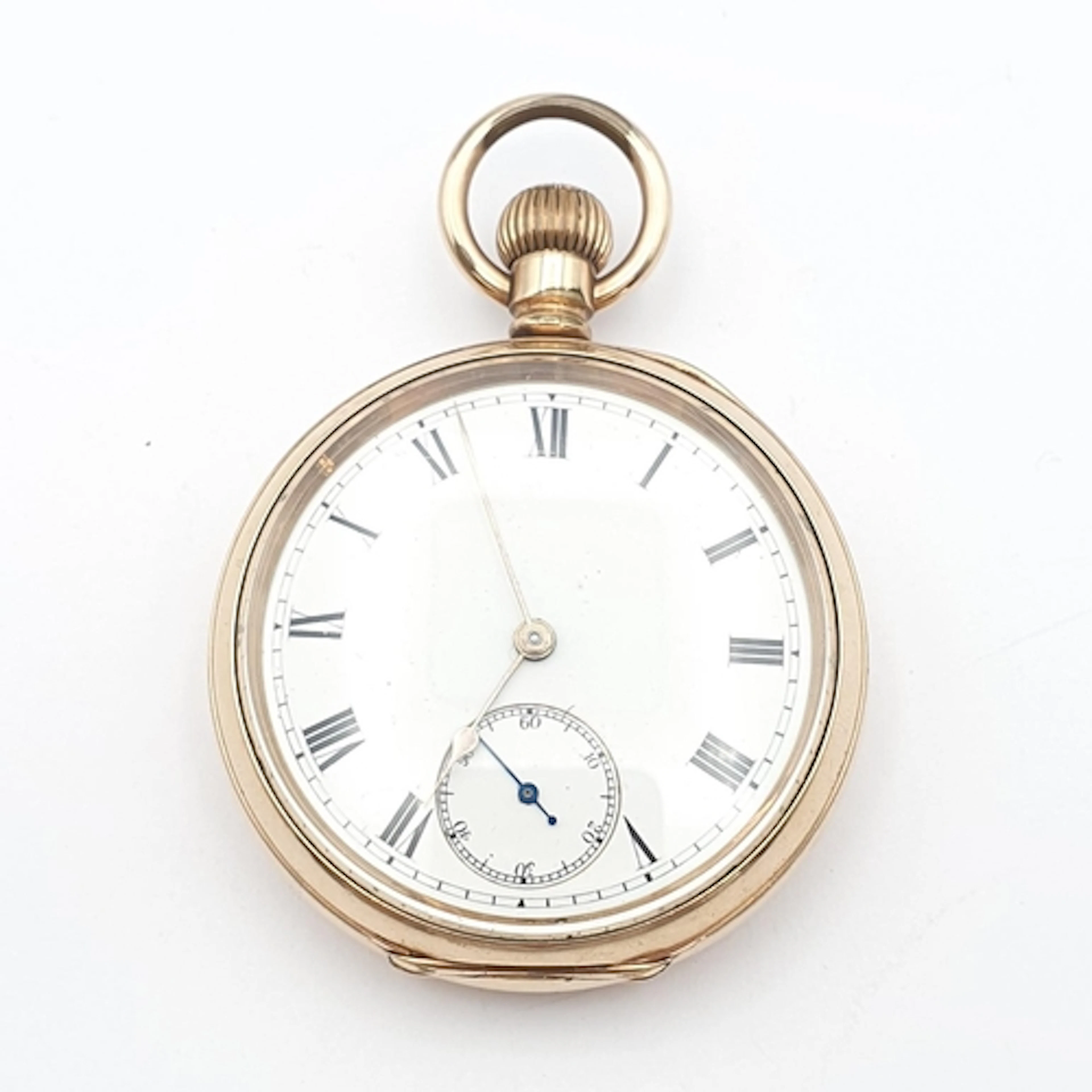 A Waltham gold-plated open-faced Pocket Watch, the white ena...