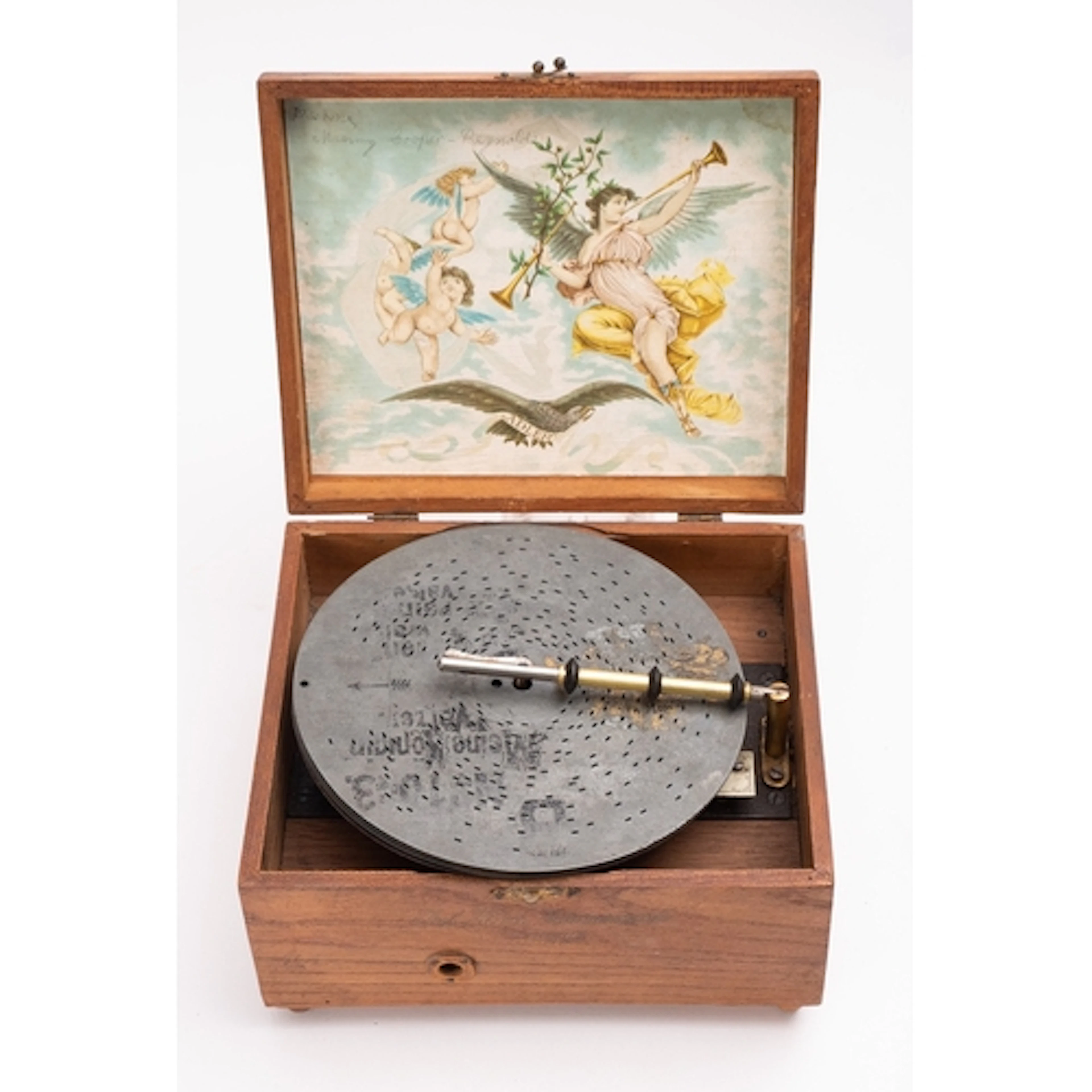 An early 20th Century mahogany cased Fortuna Polyphon. Seria...
