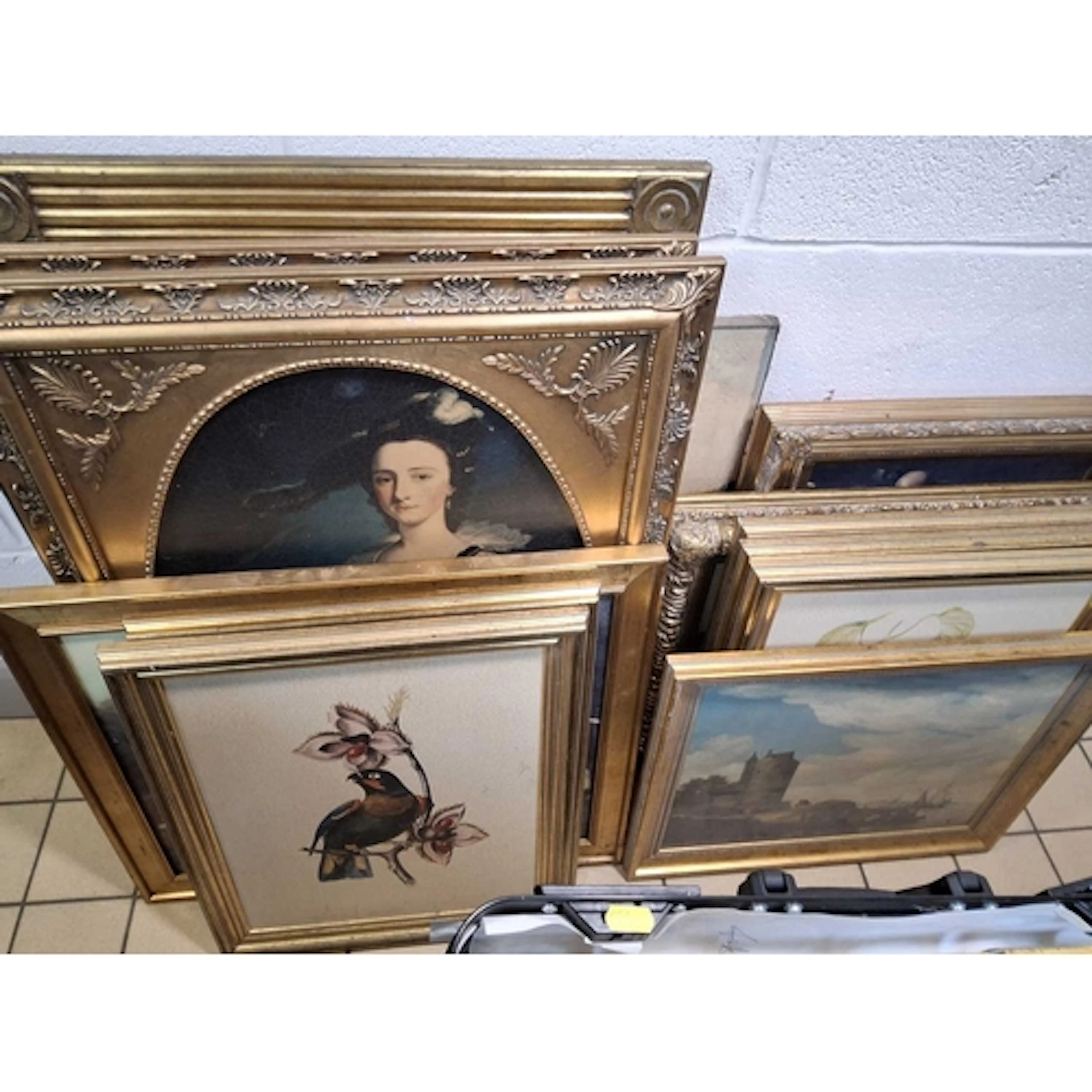 A QUANTITY OF MODERN PRINT REPRODUCTIONS OF ANTIQUE PAINTING...