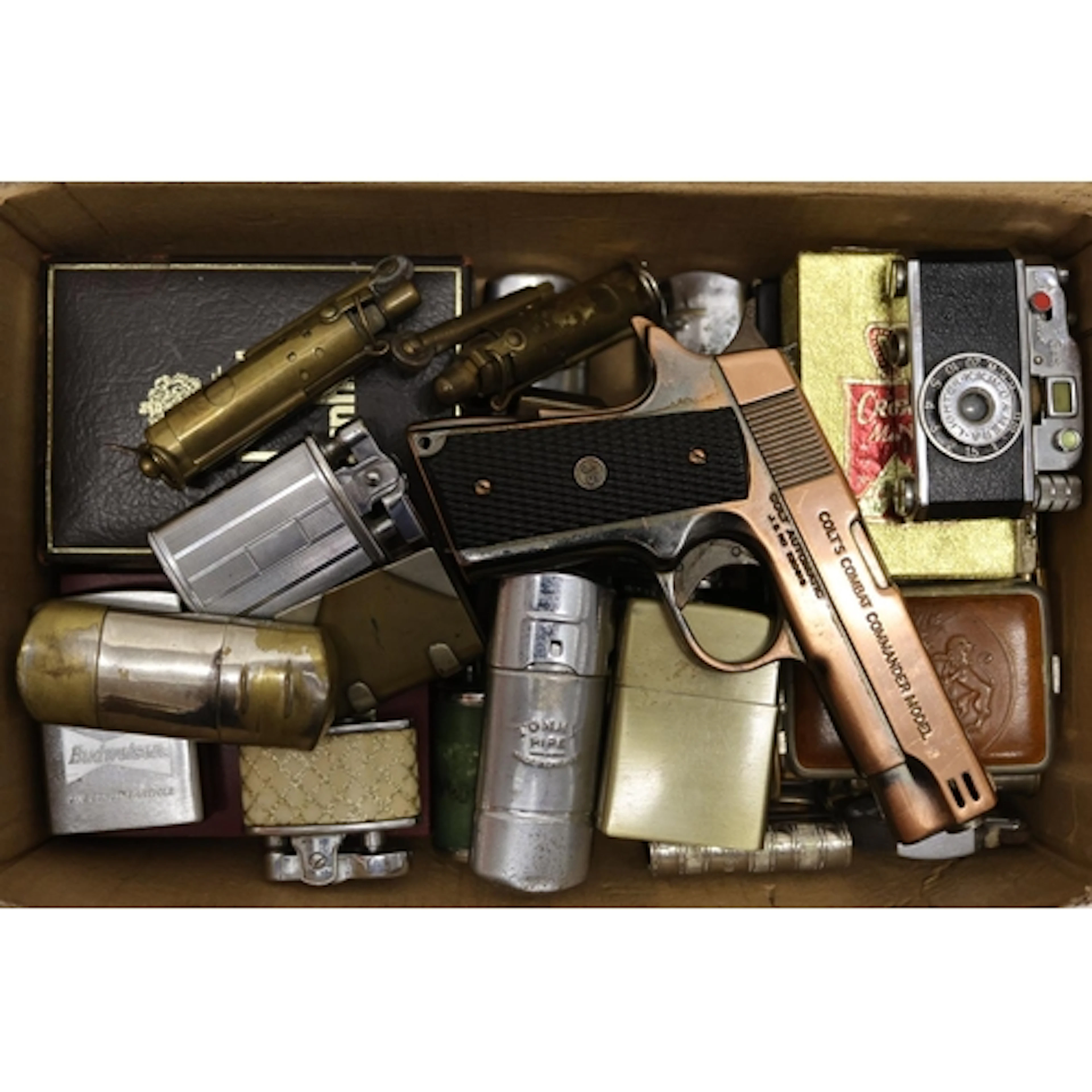 Vintage lighter collection to include a Japanese made novelt...