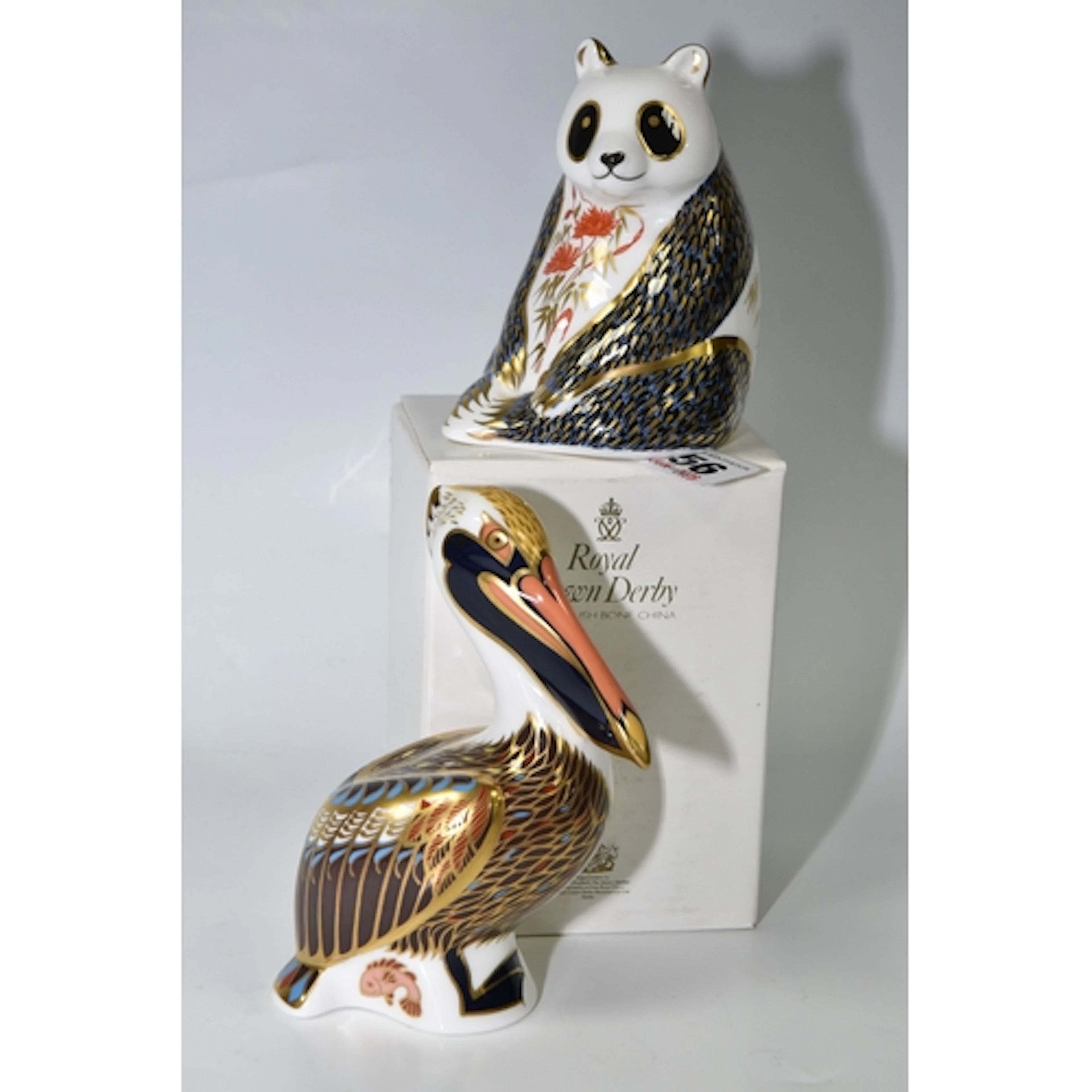 TWO ROYAL CROWN DERBY PAPERWEIGHTS, comprising boxed Panda, ...