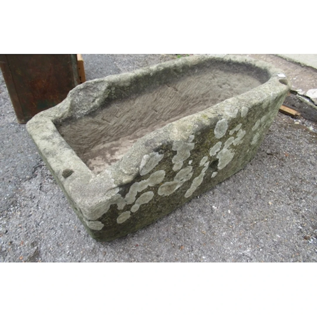Antique stone trough, 71cm long