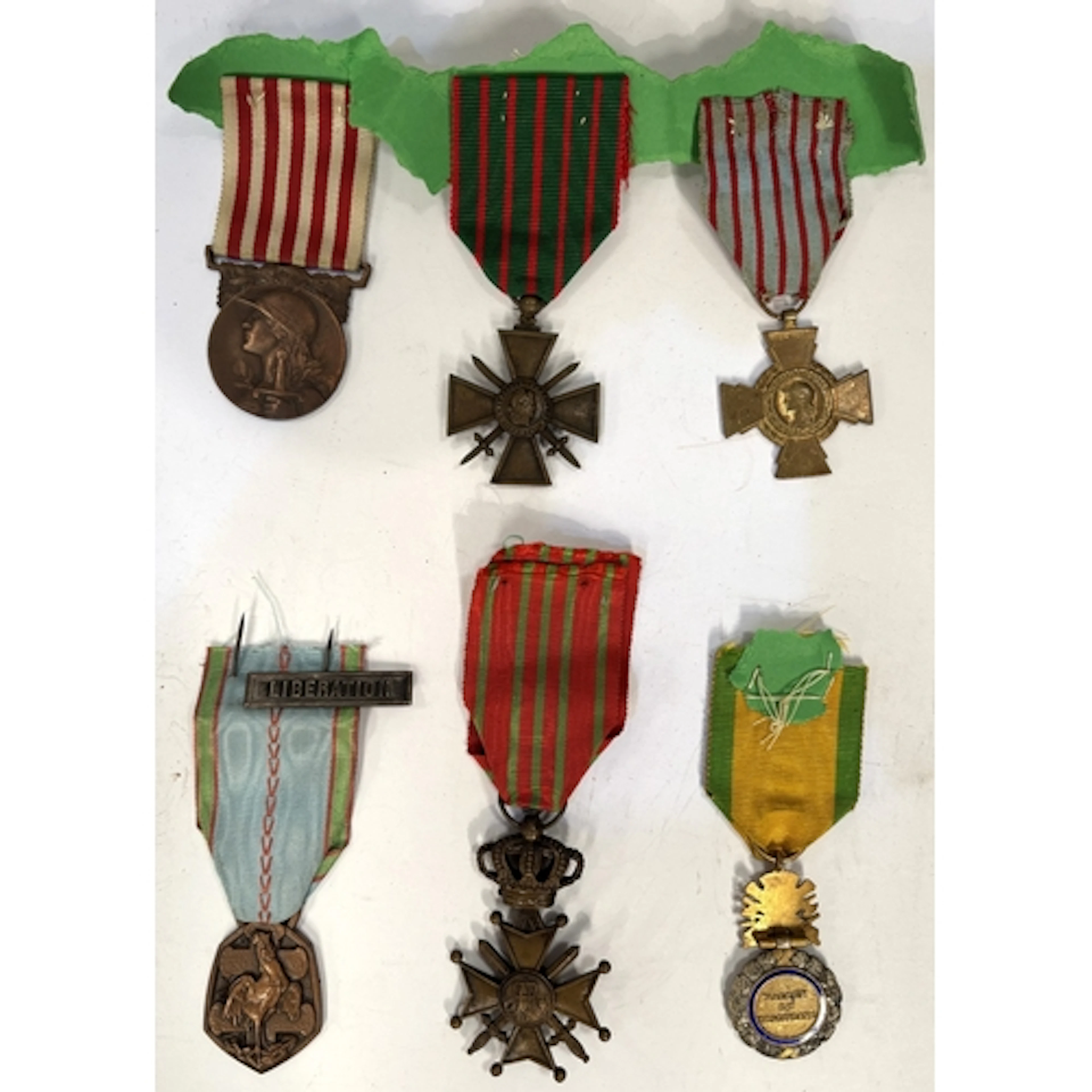 French Medaille Militaire medal with enamel detail and four ...
