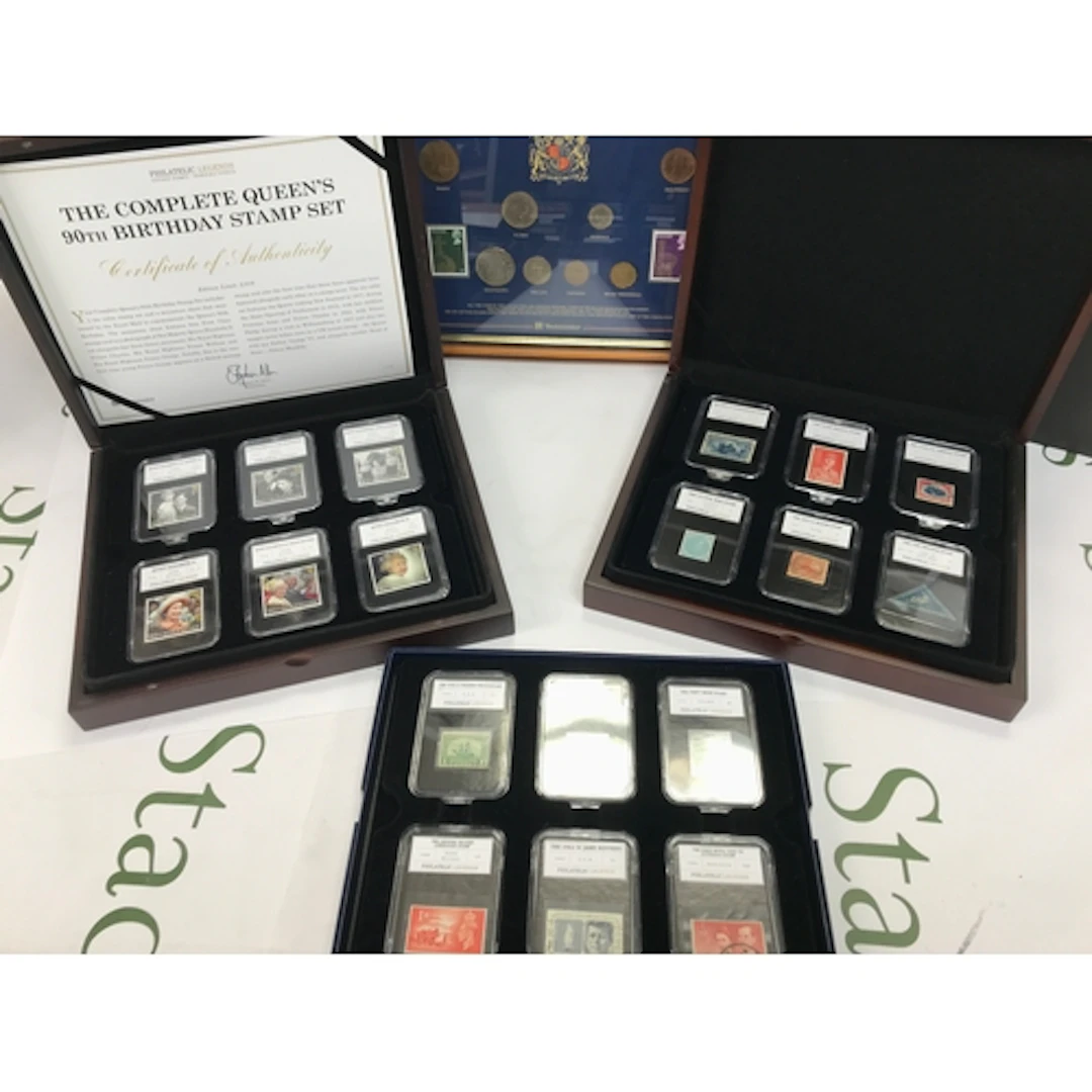 Collection of assorted slabbed stamps, NO RESERVE