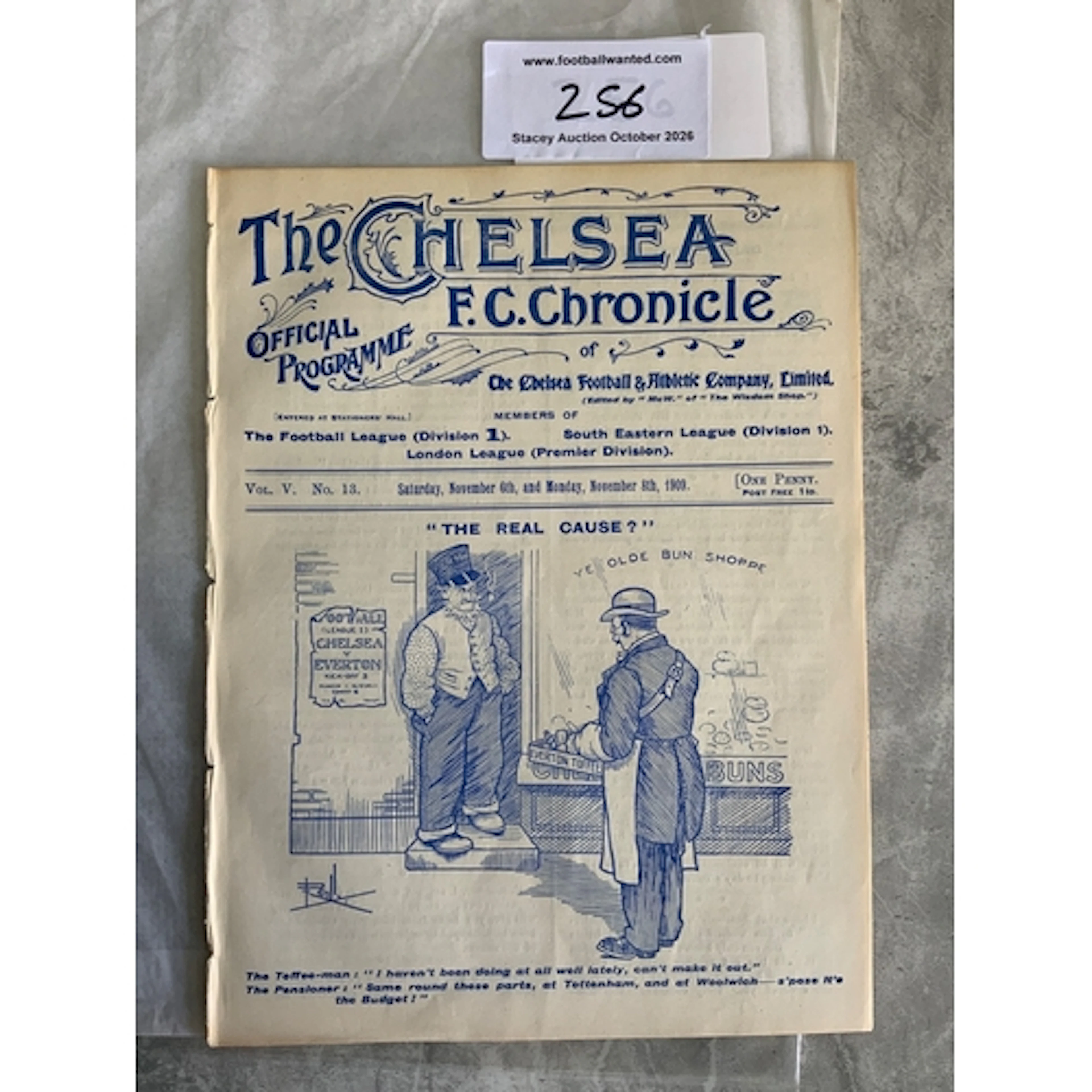 1909 - 1910 Tottenham v QPR + Chelsea v Everton Football Pro...