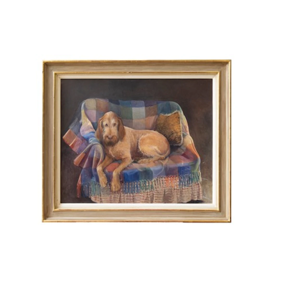 SUSIE WHITCOMBE (British, 1957) 'GINO' OIL PAINTING ON CANVA...