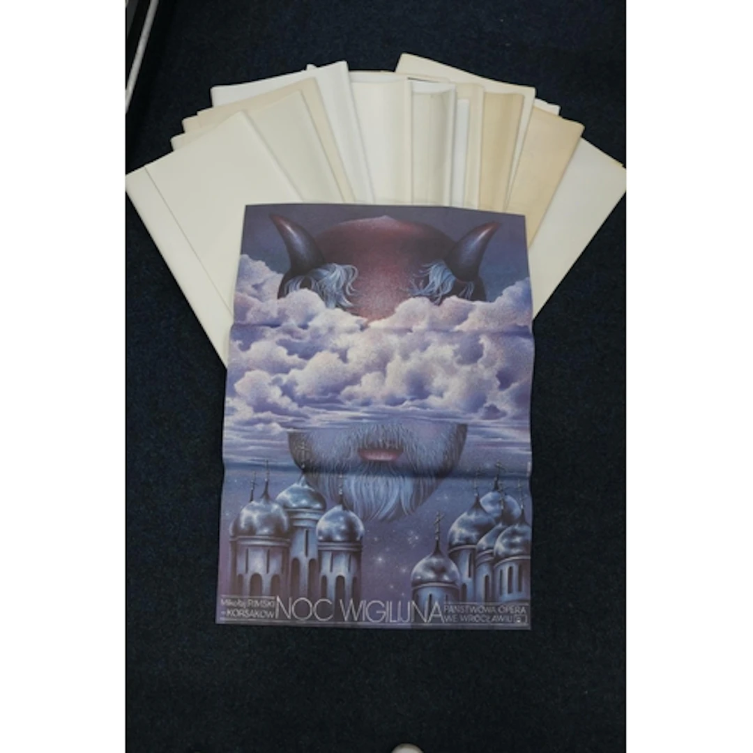 Group of around 15 Polish theatre posters, approximate size ...