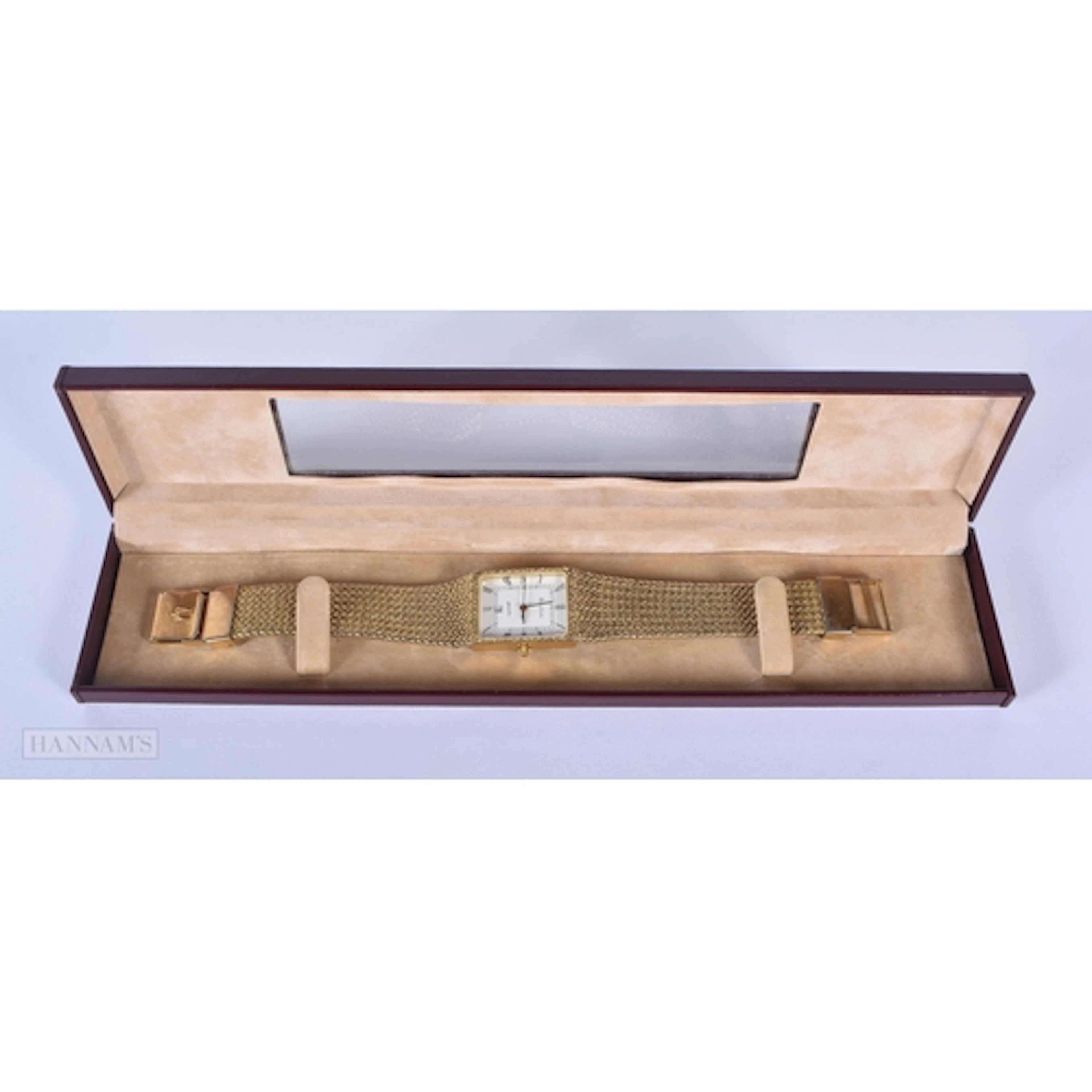 A cased vintage Bulova ladies watch 2 x 2.5cm