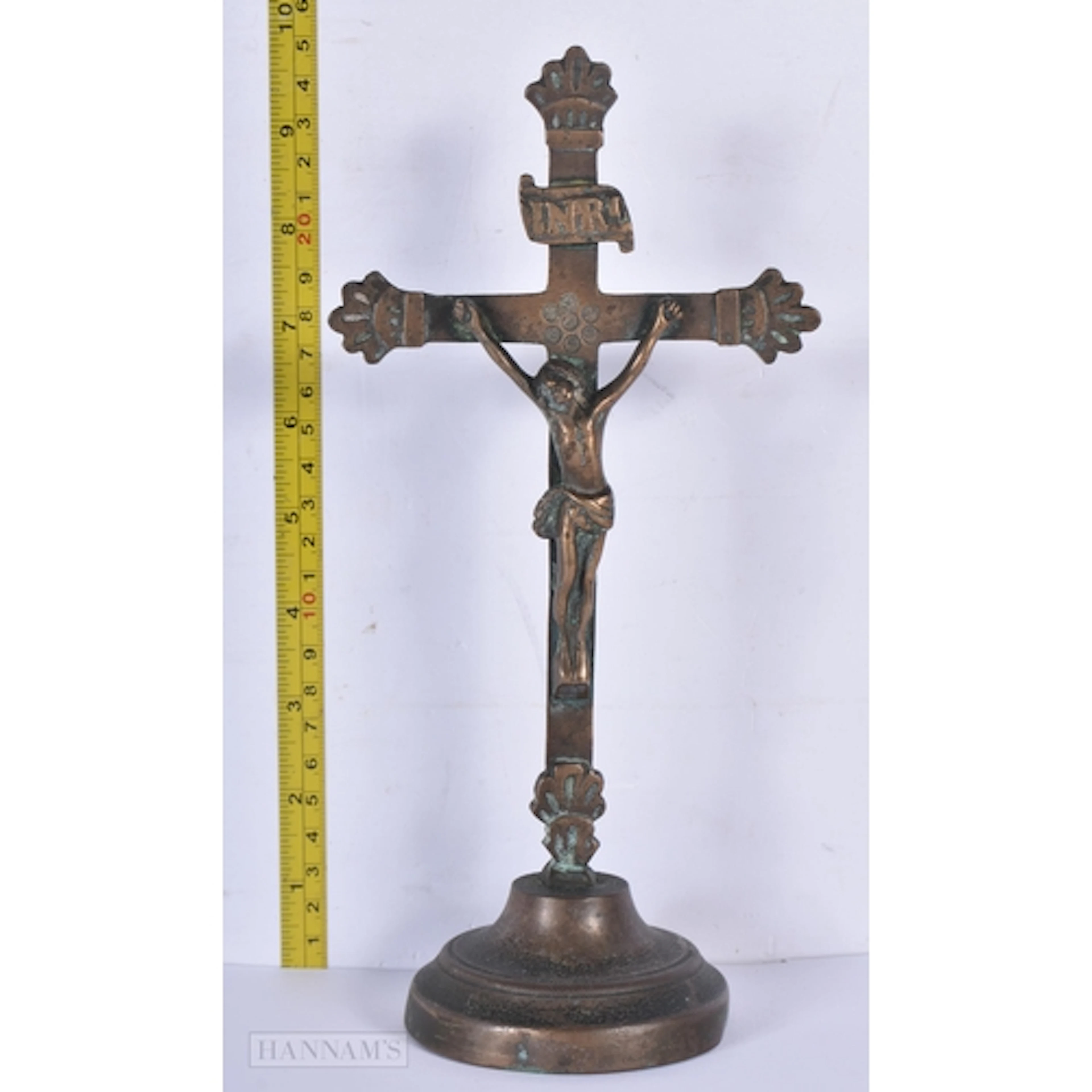 An 18th Century bronze Corpus Christi 25cm