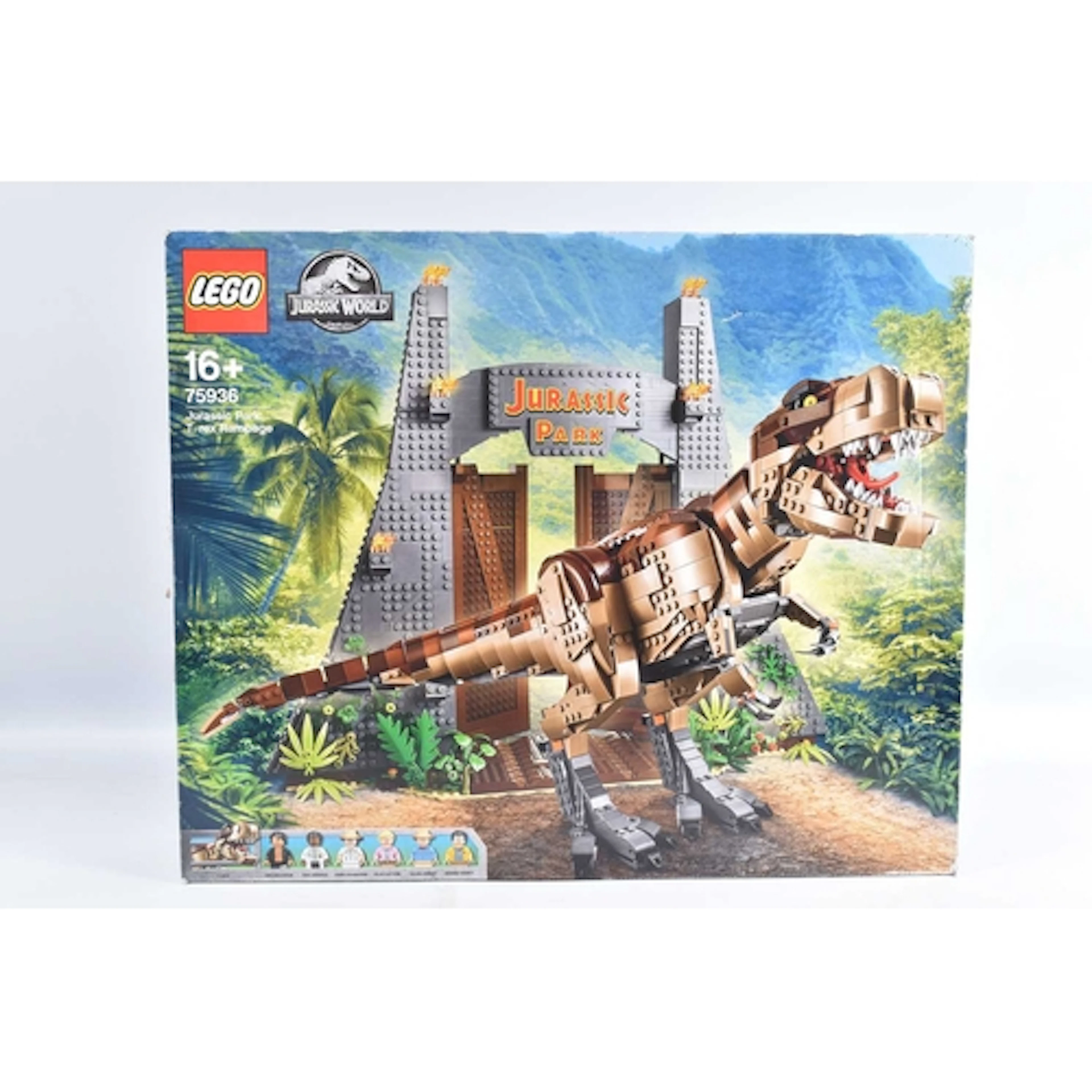 A BOXED LEGO SET JURASSIC PARK: T.REX RAMPAGE, a factory sea...