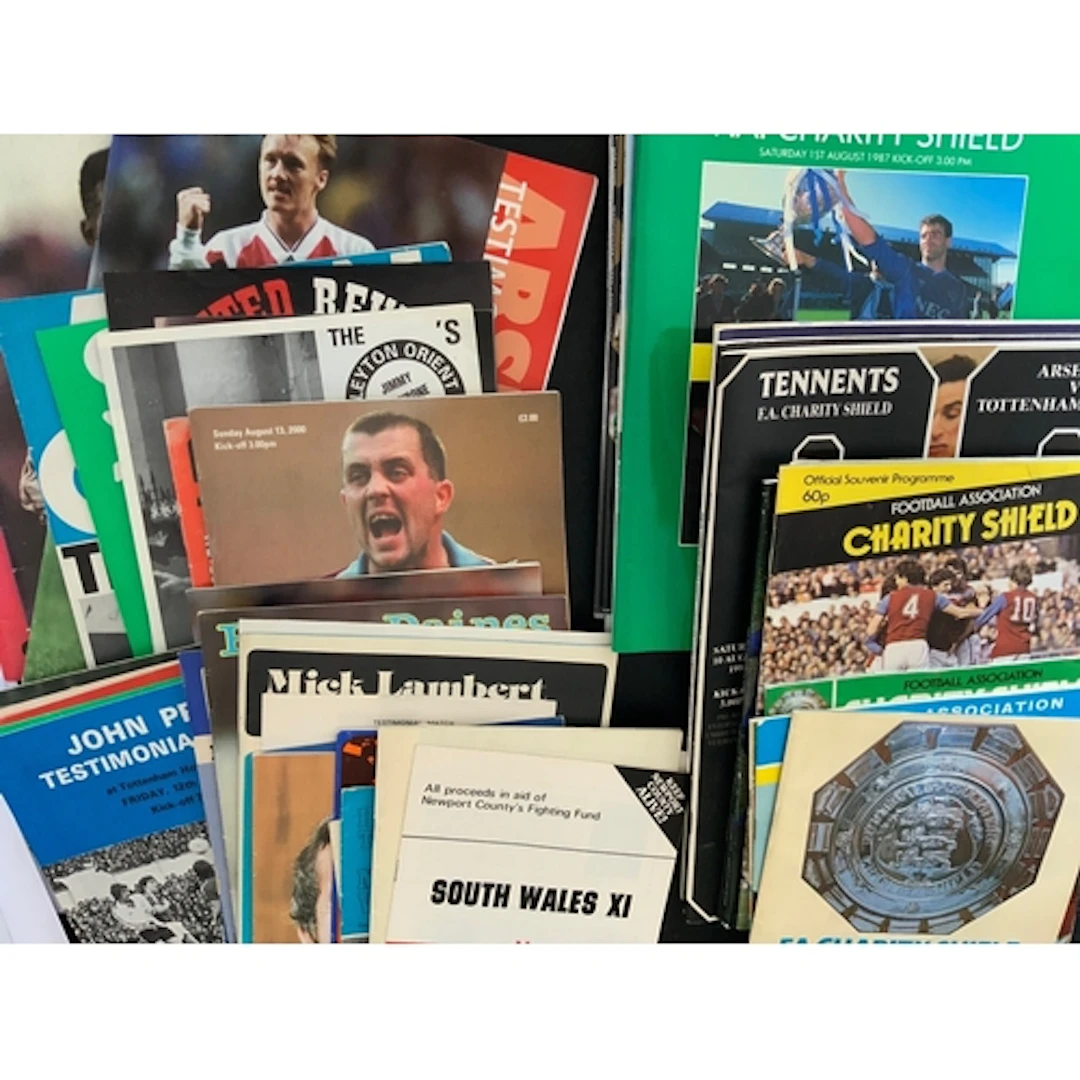 Big Match Football Programmes + Team Sheets: Includes 40 tes...